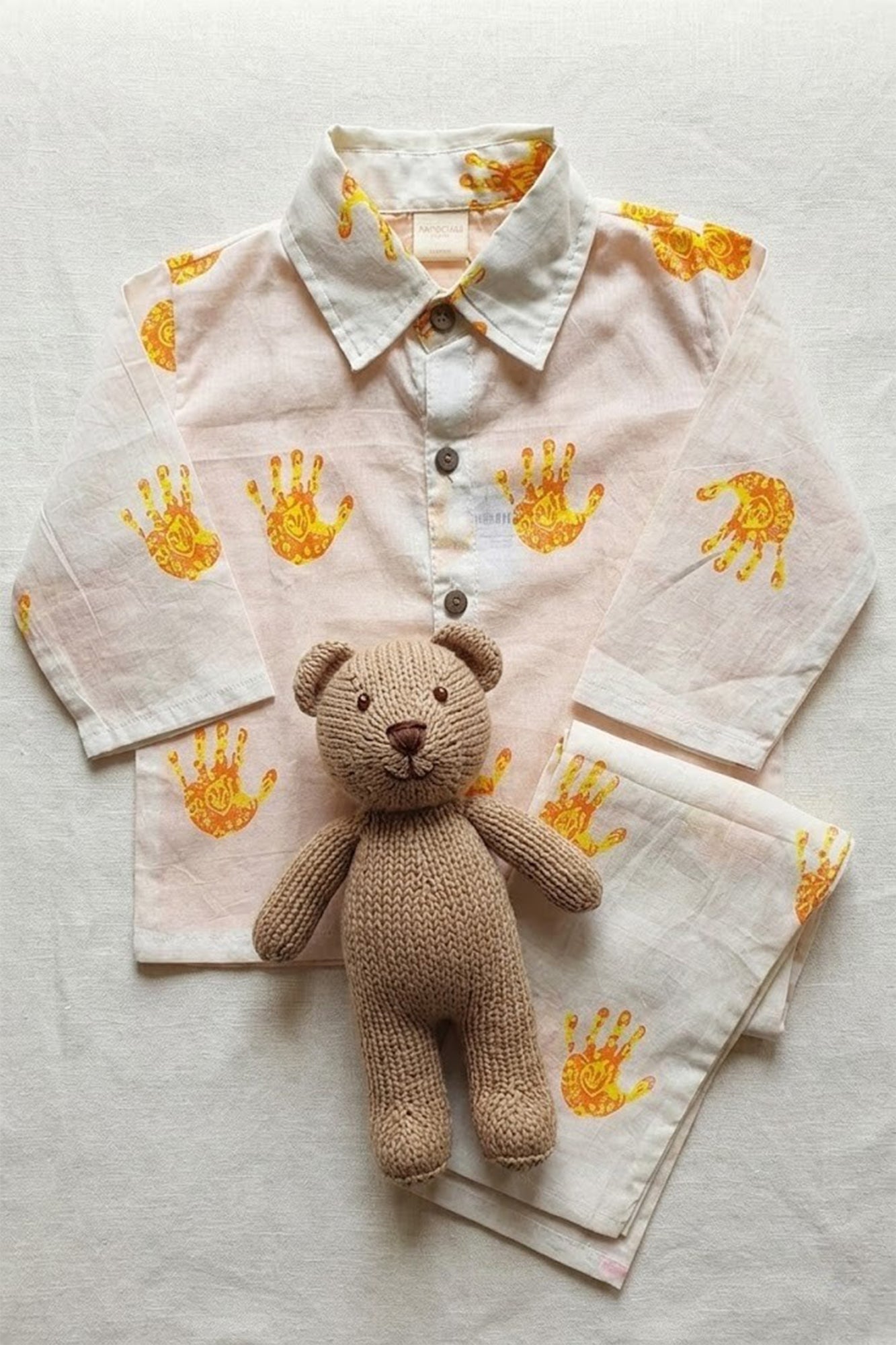 Hand Printed Shirt & Pajama Set