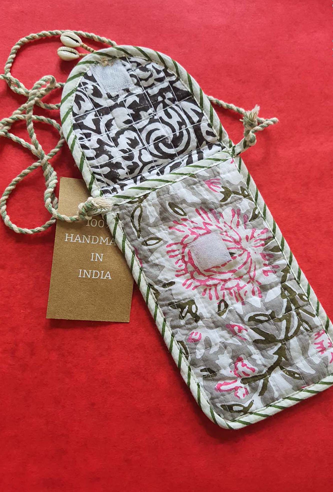 Bag Mobile Grey Floral