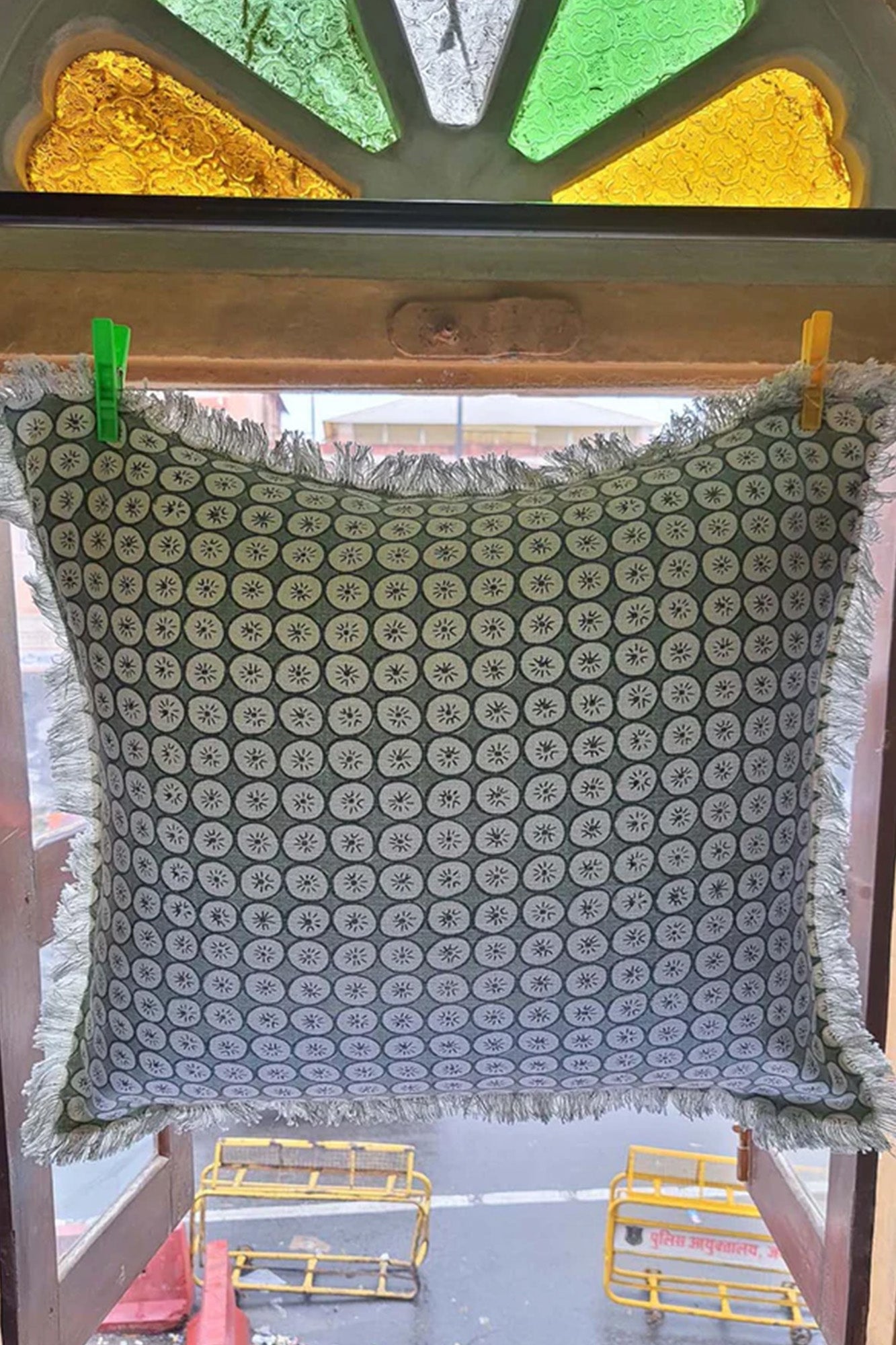 Cushion Cover Circle Green