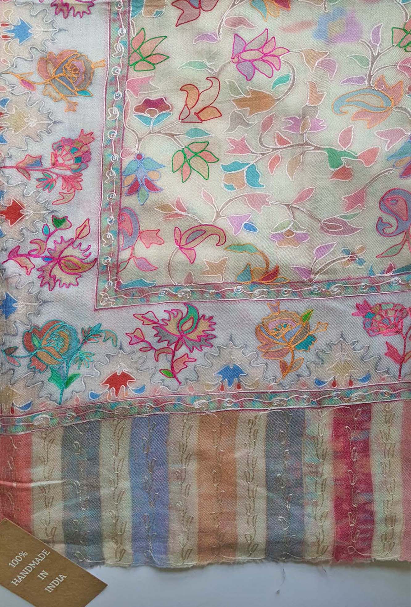 Pashmina Embroidered Tulip