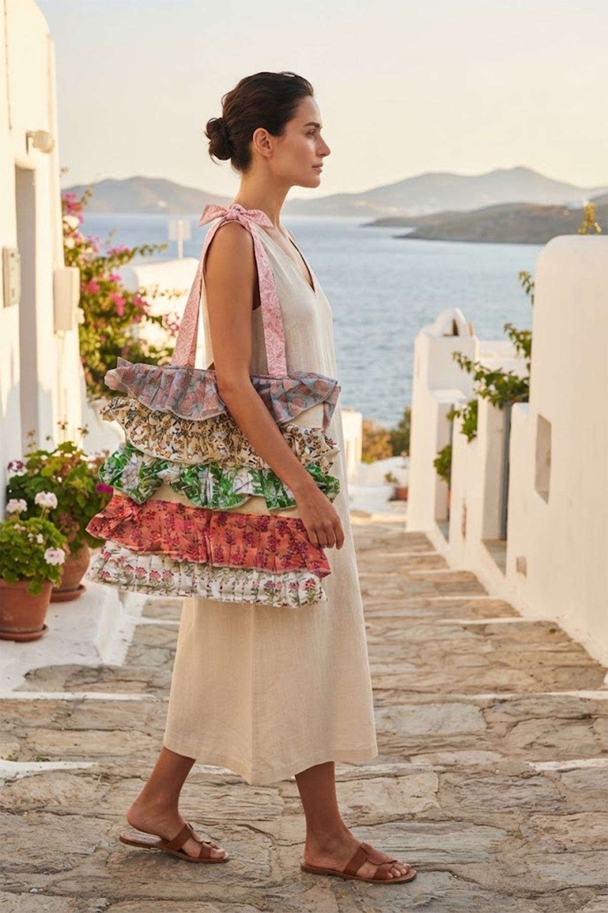 Multi Frill Tote Bag