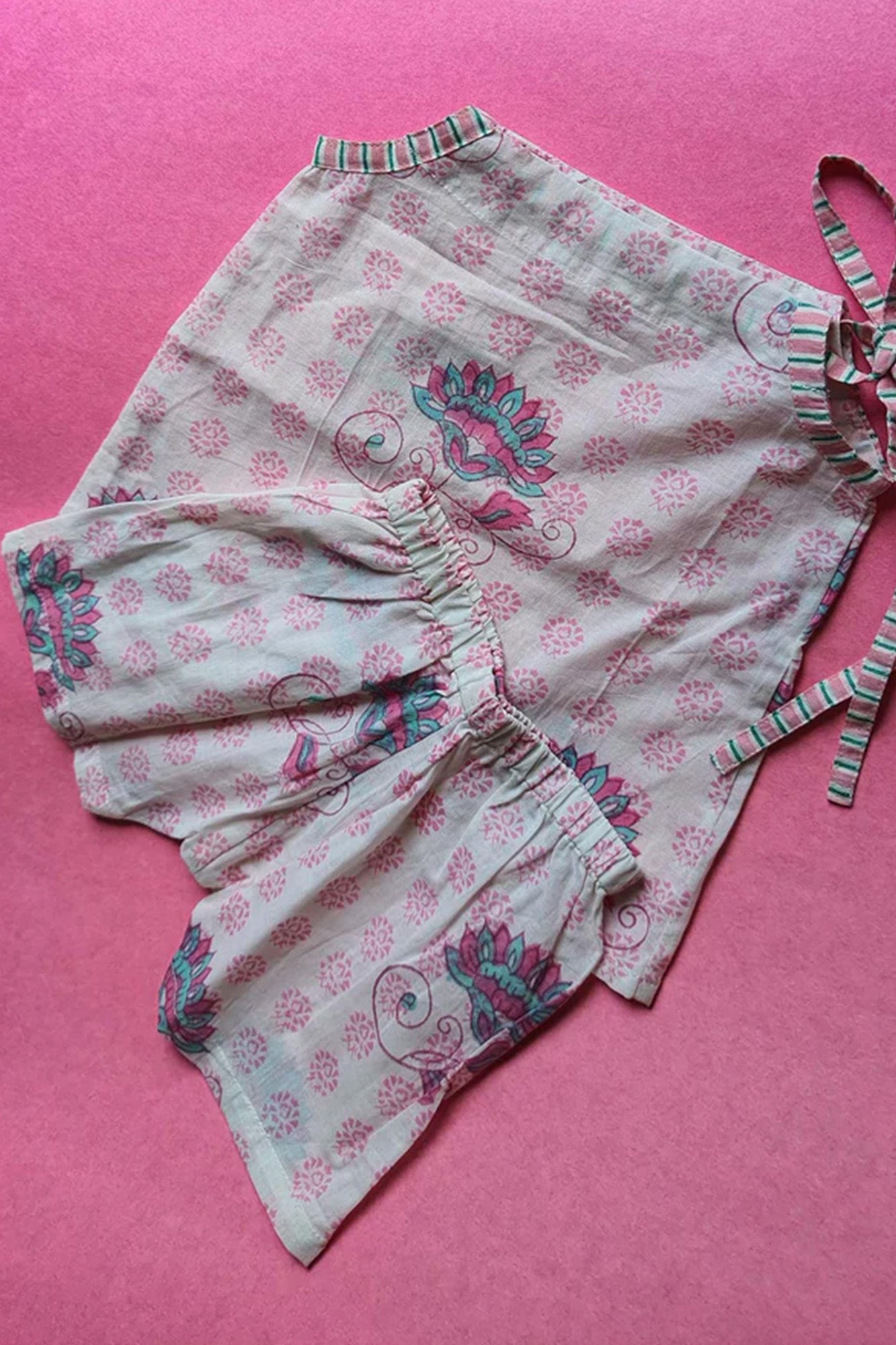 Rose Creation Dori Top With Shorts