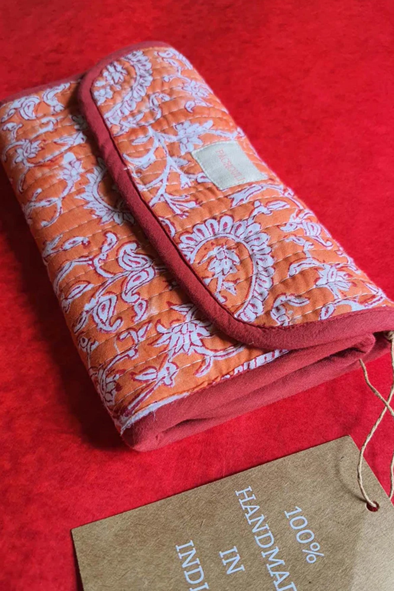 Clutch Bag Orange Floral