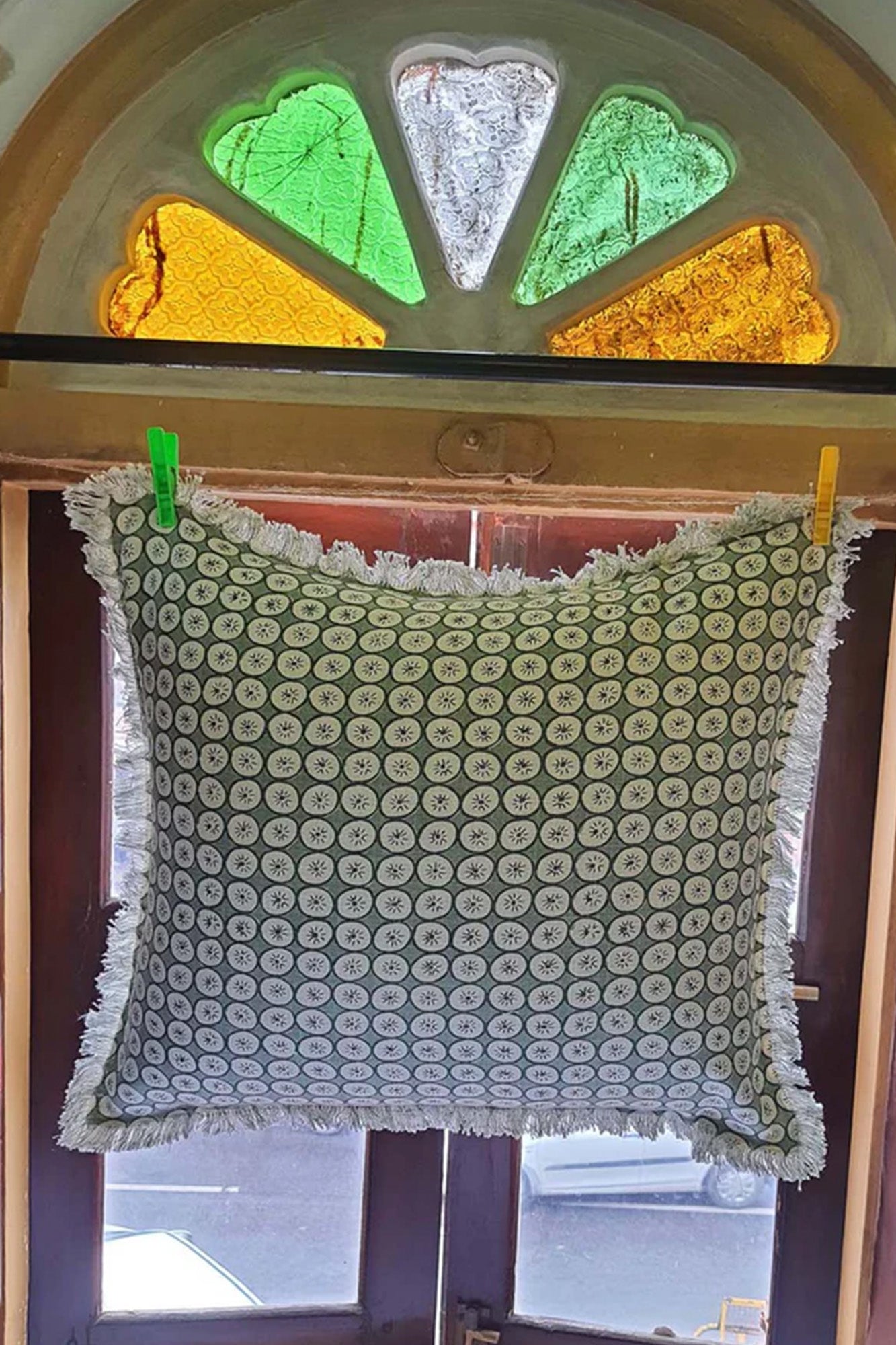 Cushion Cover Circle Green