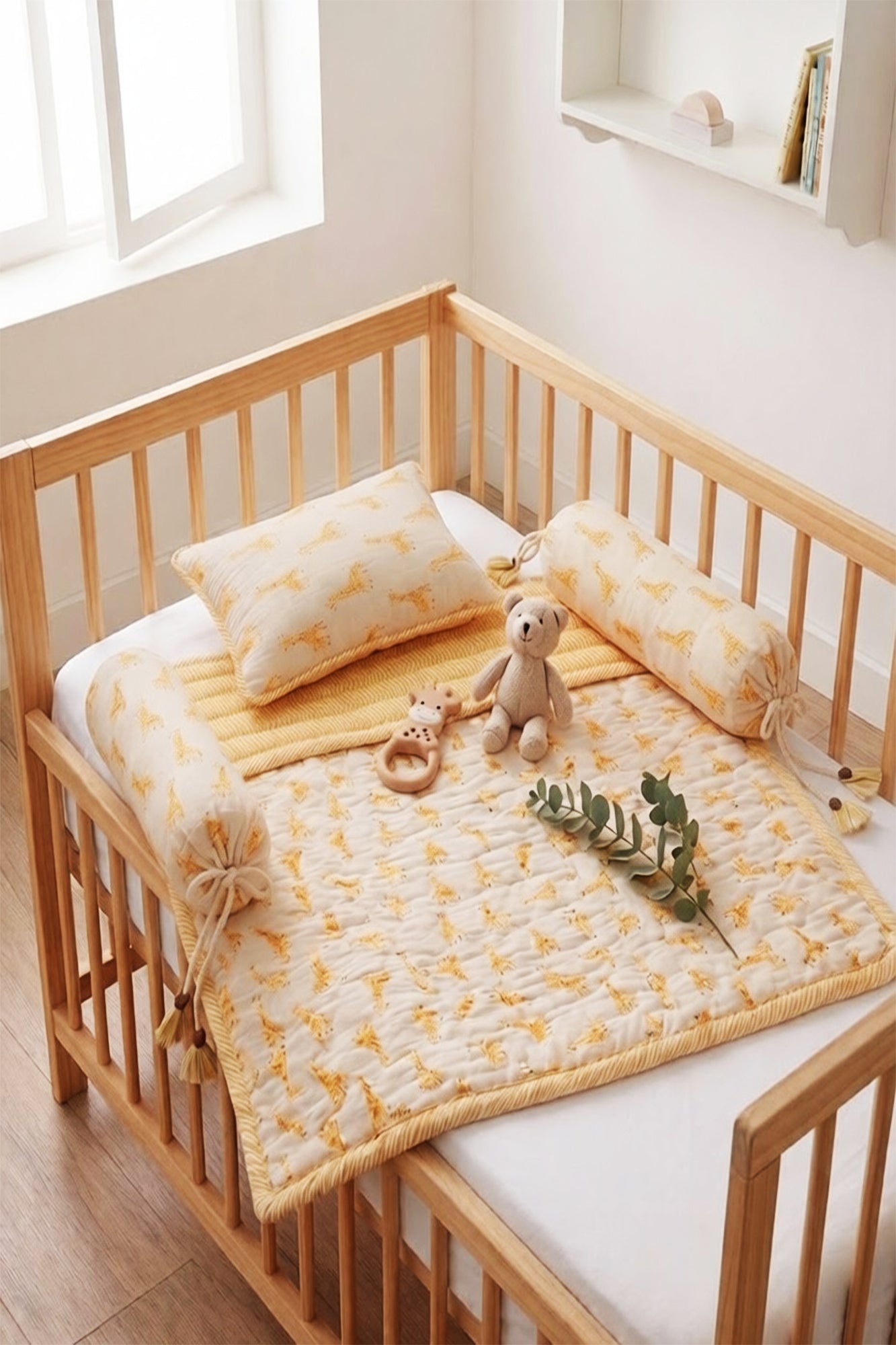 Yellow Giraffe Bed Set