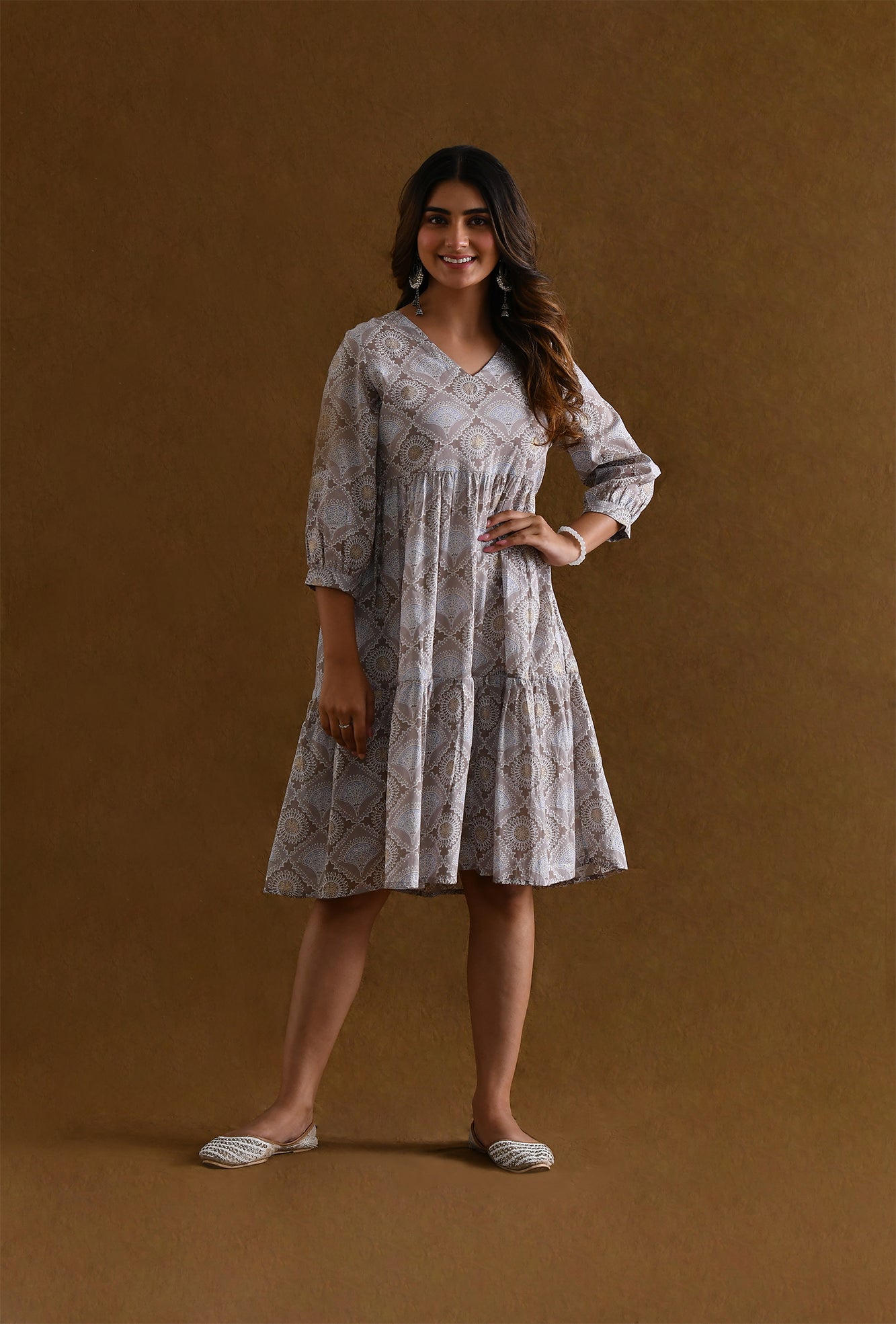 Dress Women Tier Naturewood