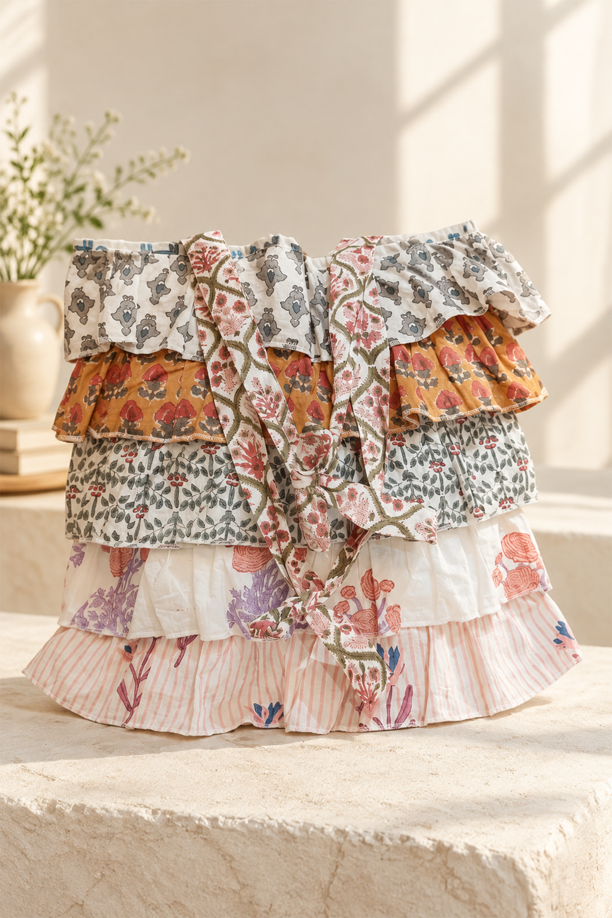 Multi Frill Tote Bag