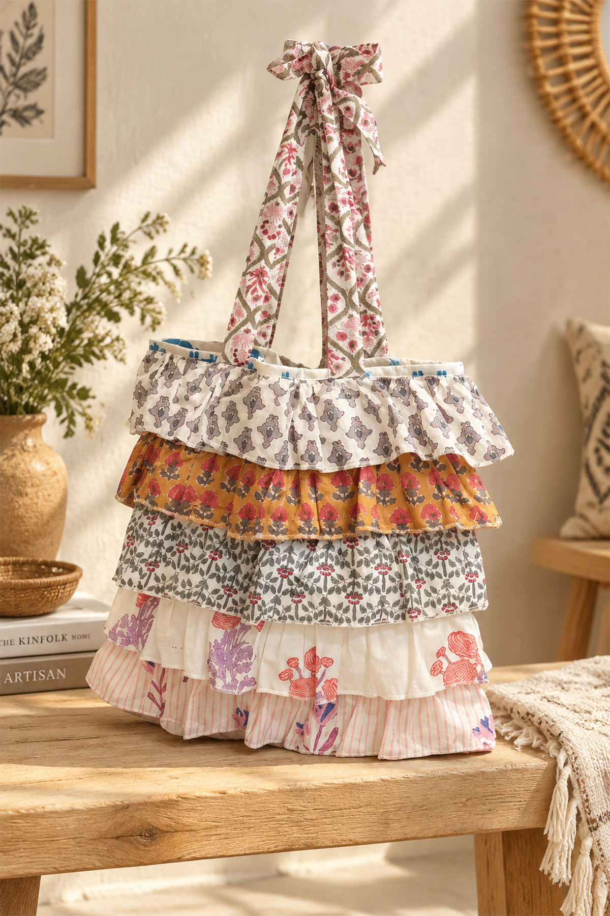 Multi Frill Tote Bag