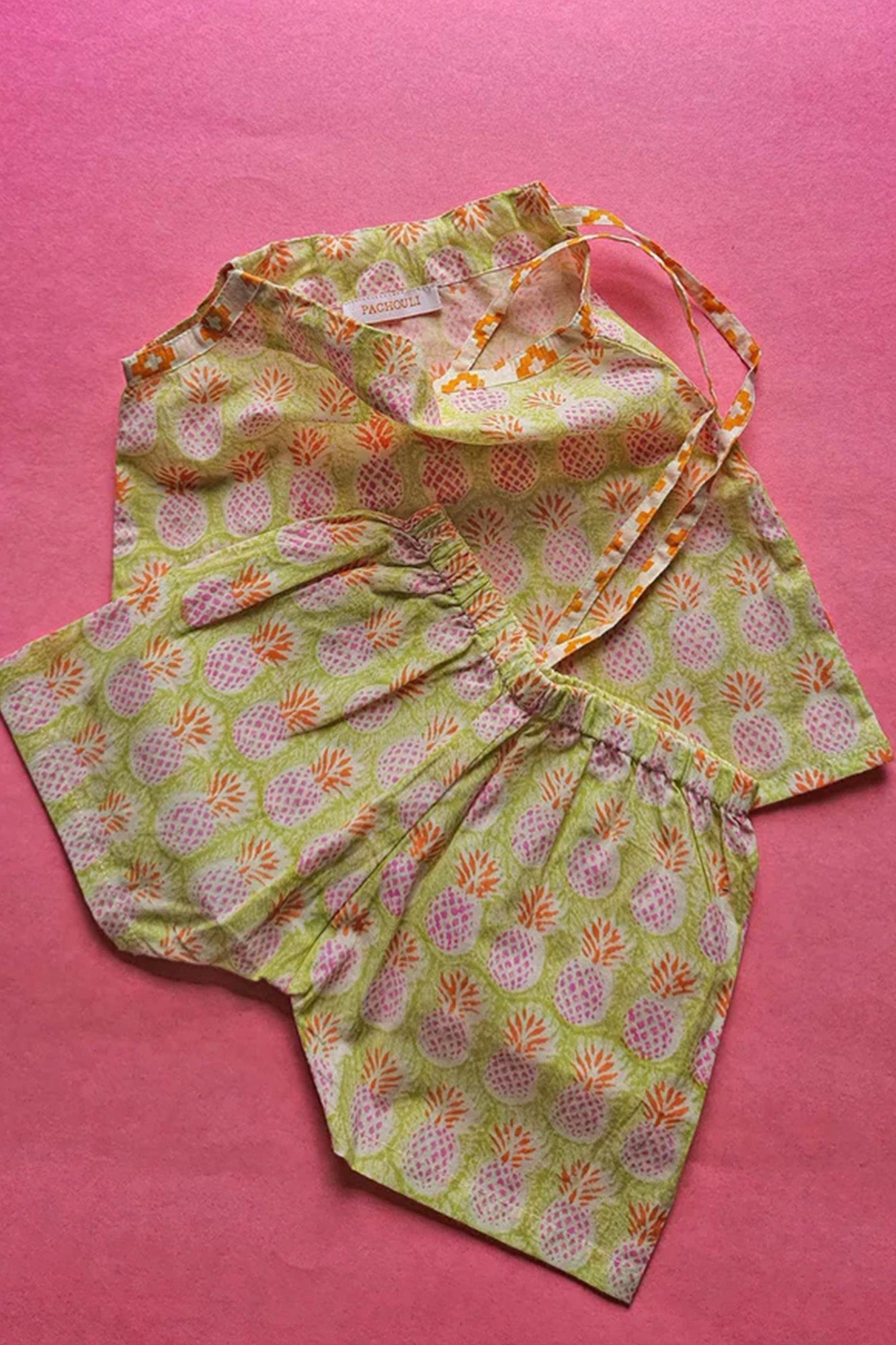 Green Pine Dori Top With Shorts