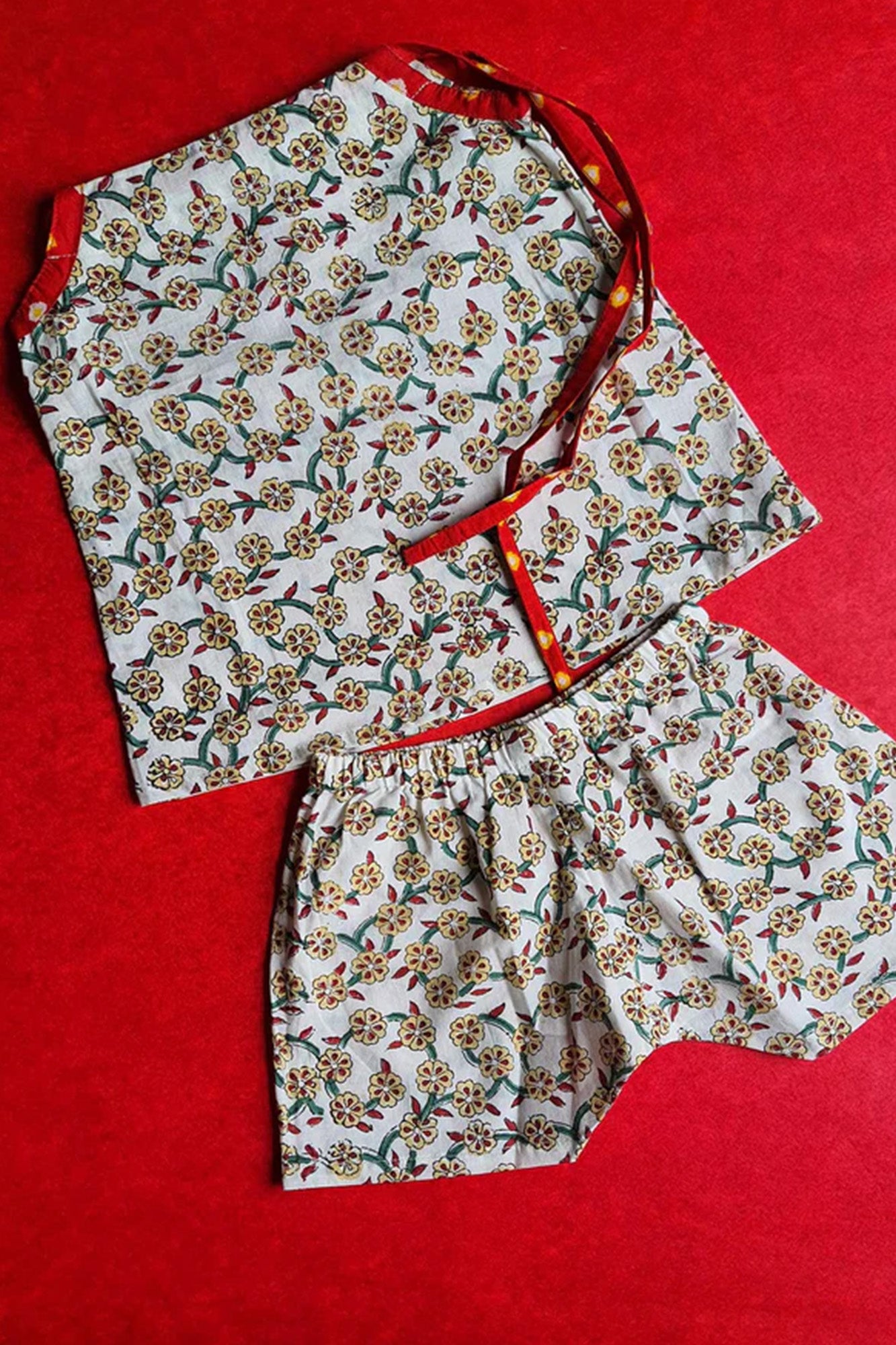 Cherry Blossom Dori Top With Shorts