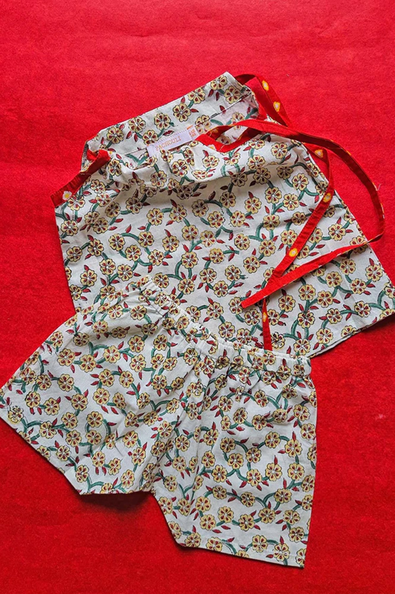 Cherry Blossom Dori Top With Shorts