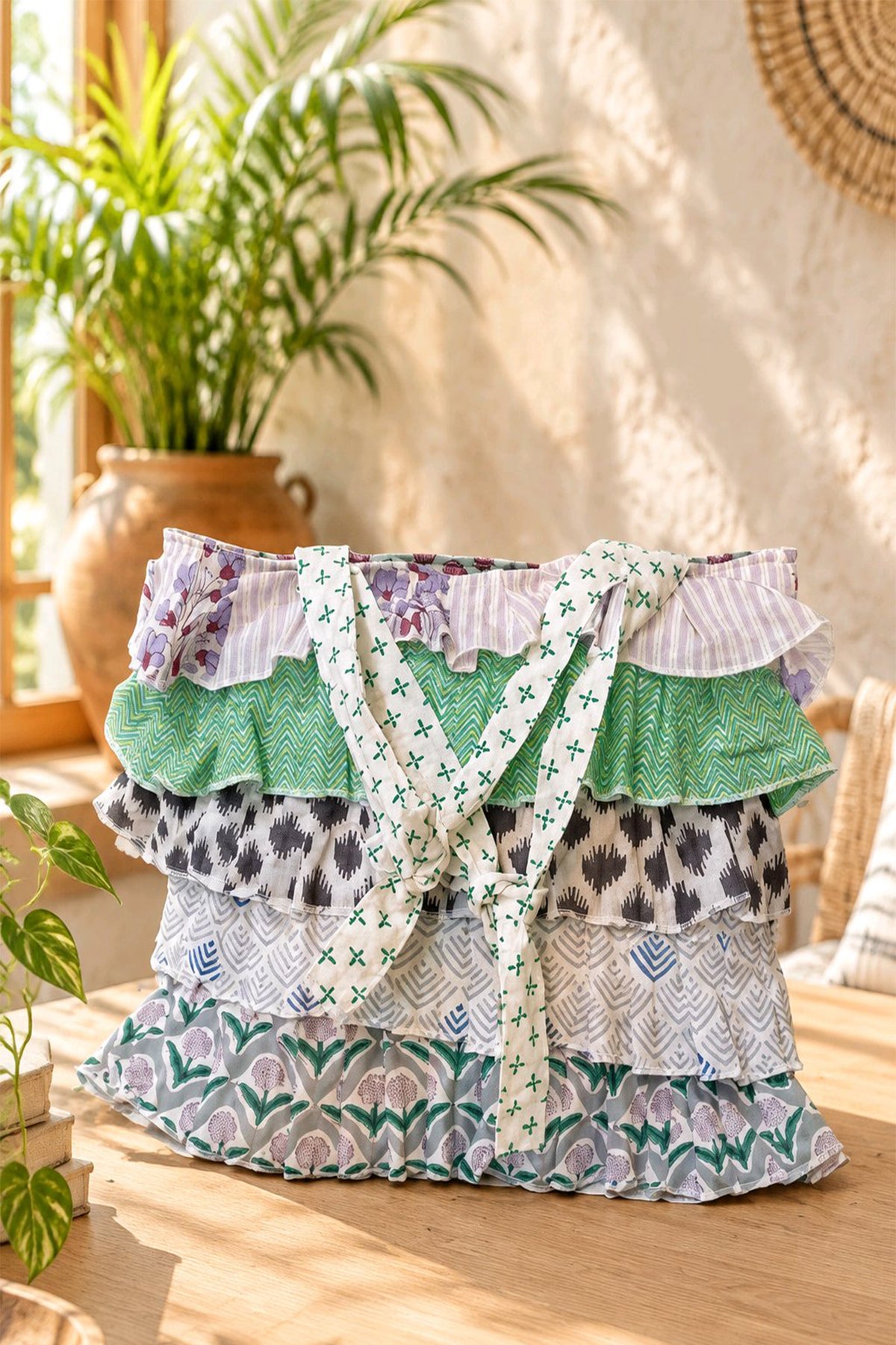 Multi Frill Tote Bag