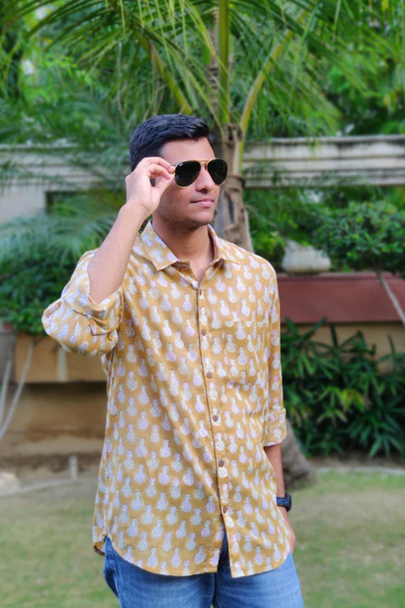 Golden Piña Full Sleeves Shirt