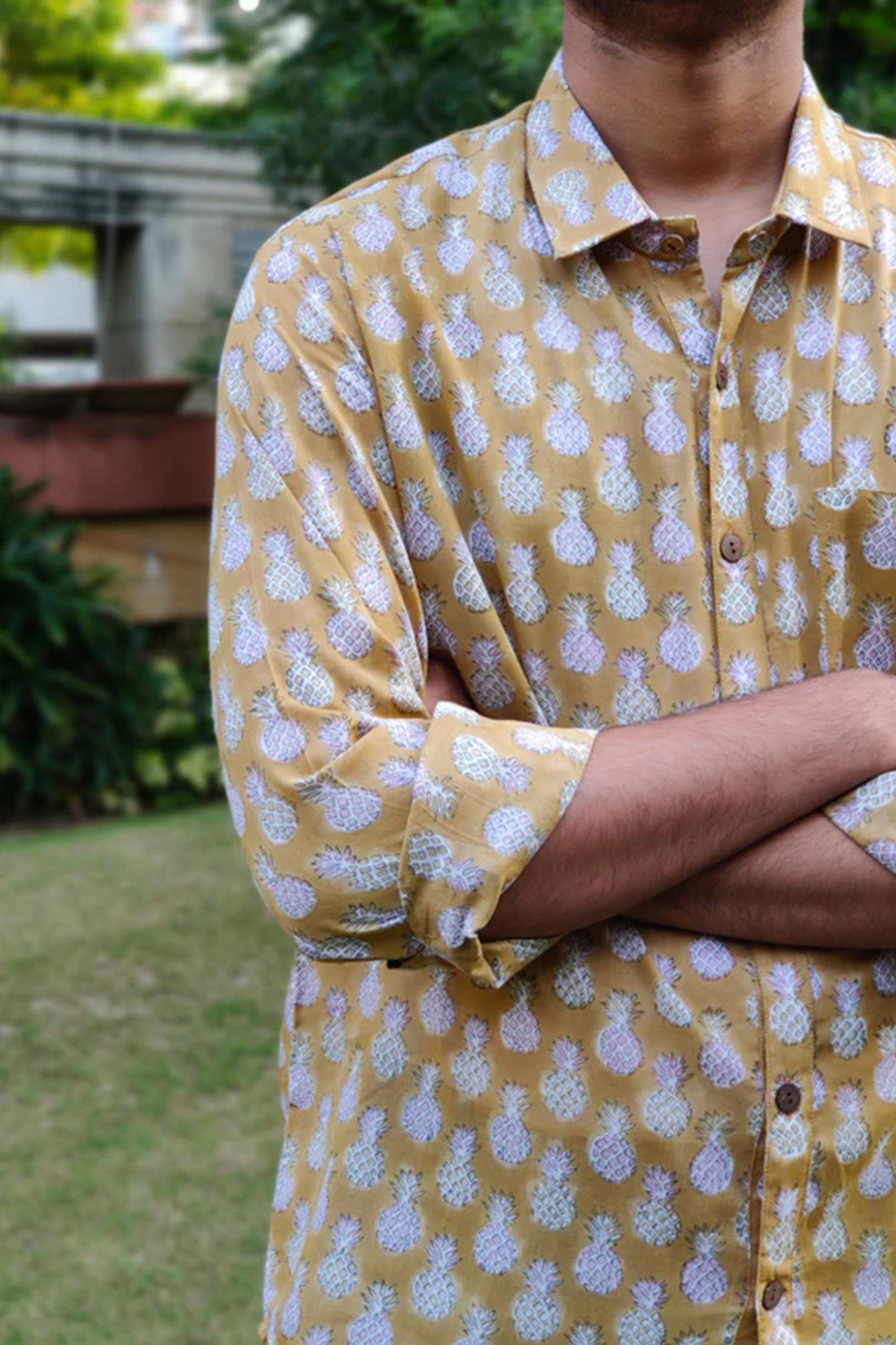 Golden Piña Full Sleeves Shirt