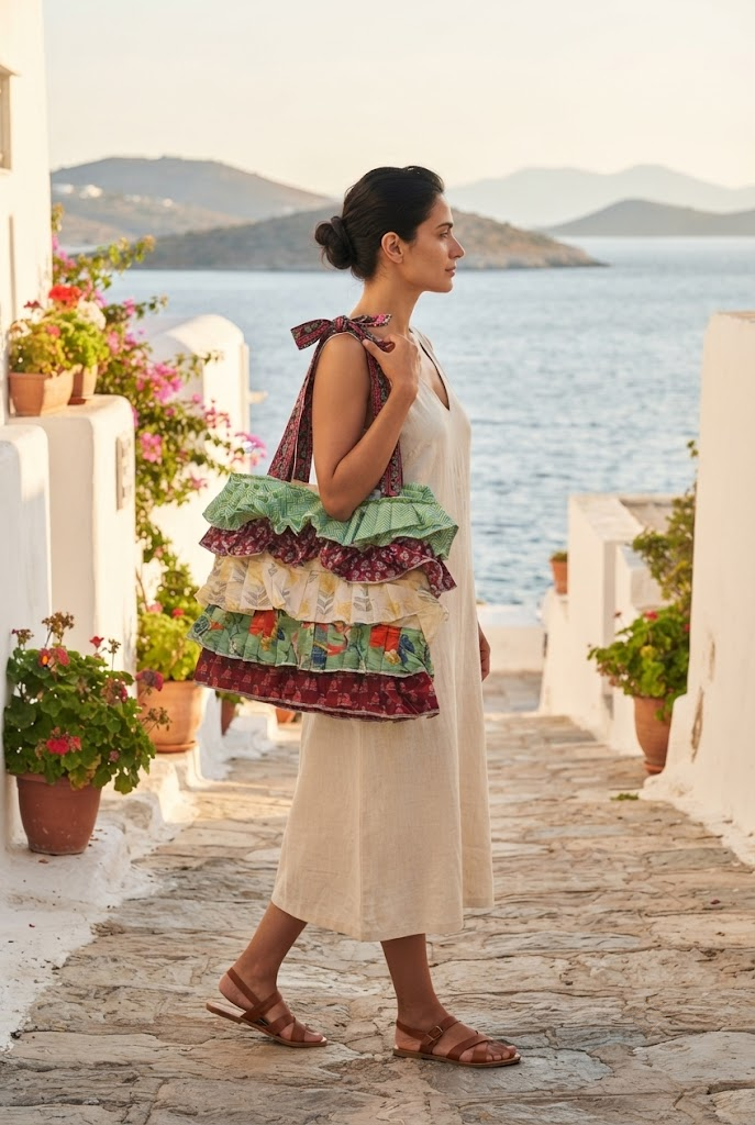 Multi Frill Tote Bag