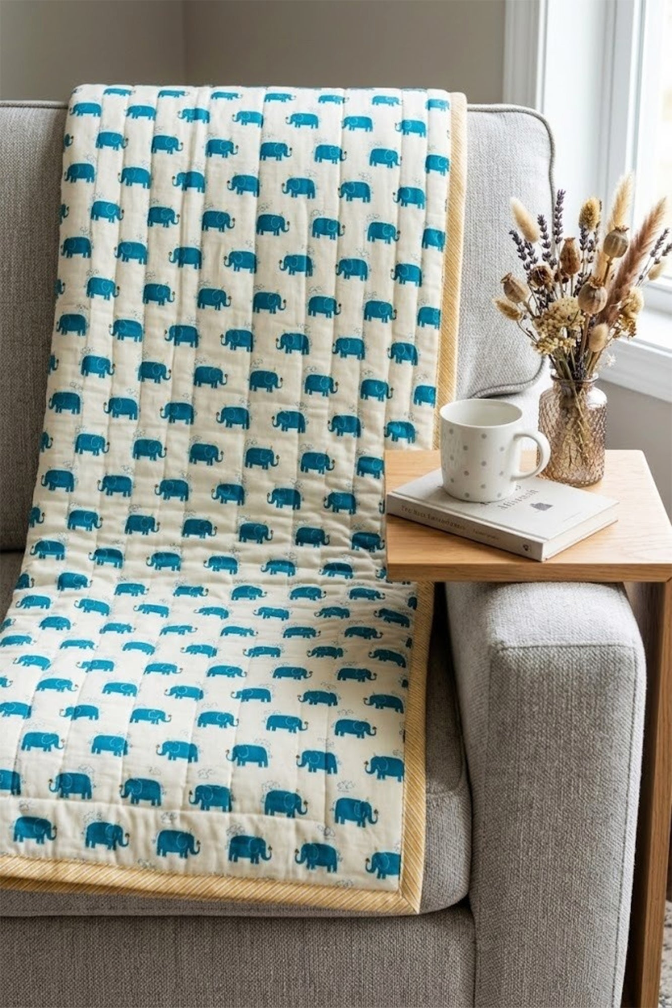 Green Herd Kids Quilt Pair of 2