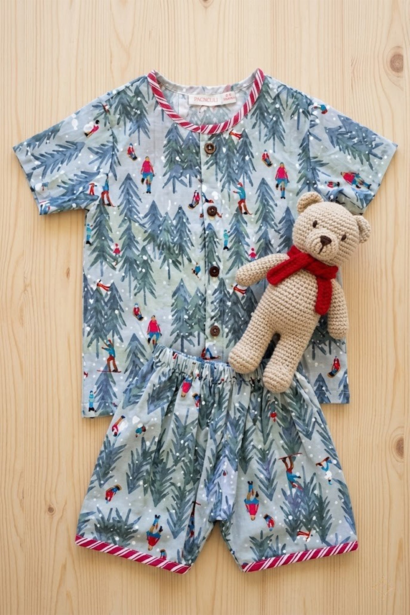 Top Front Open With Shorts Infant Christmas Tree