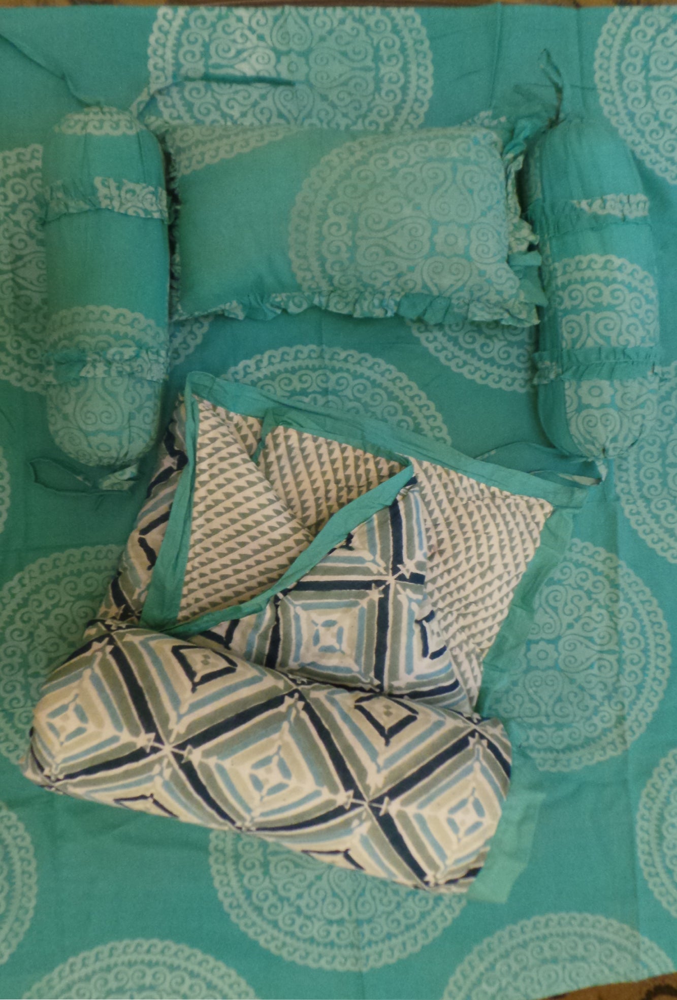 Baby Bed Set Mandala Green