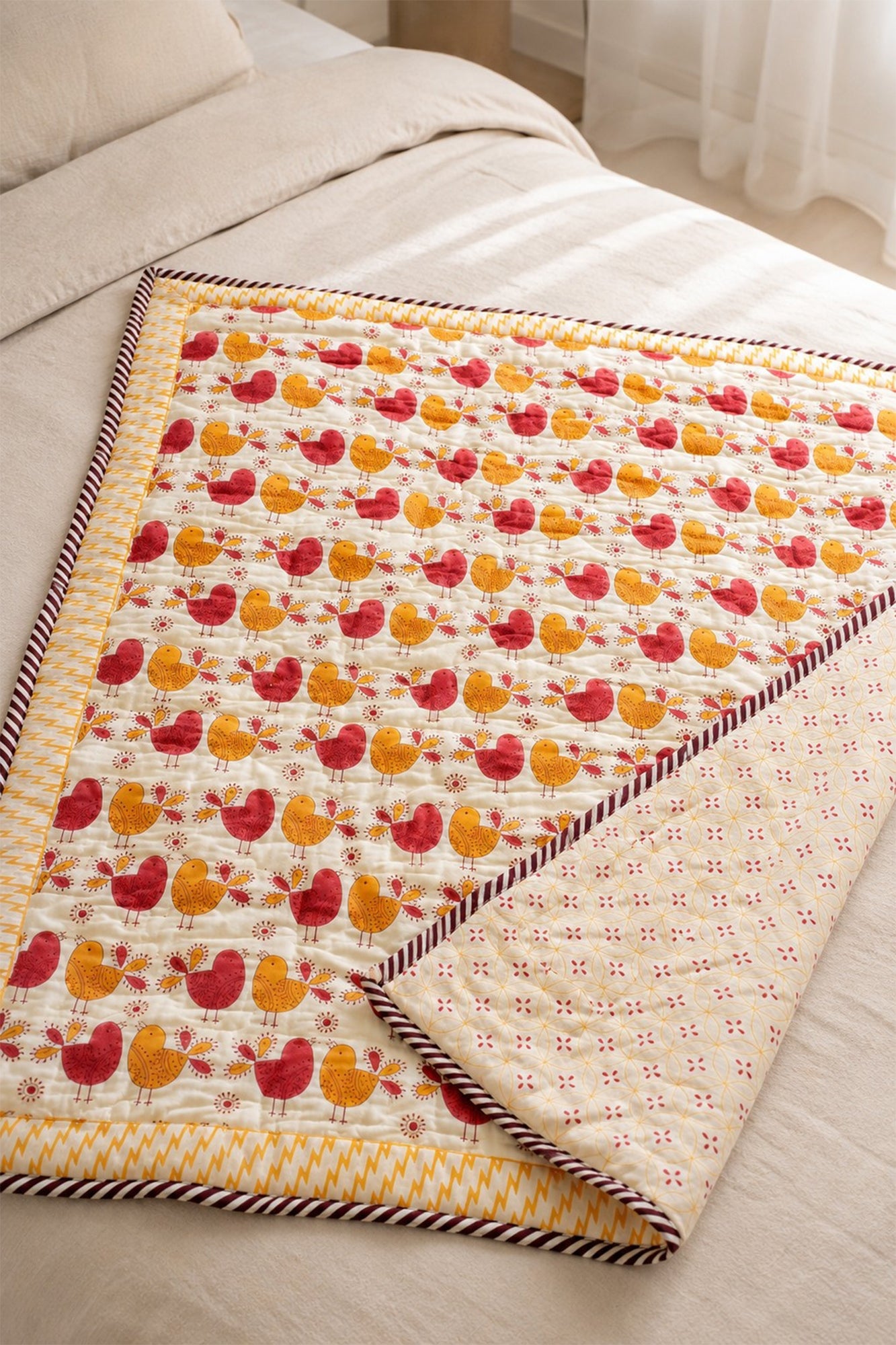 Chirpy Chicks Baby Quilt