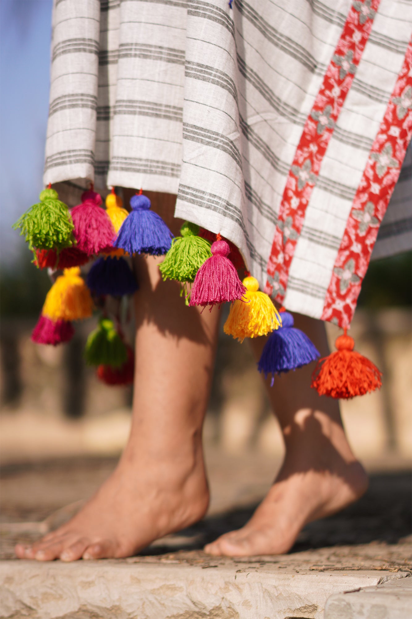 Nomad Line Drift Kaftan Dress