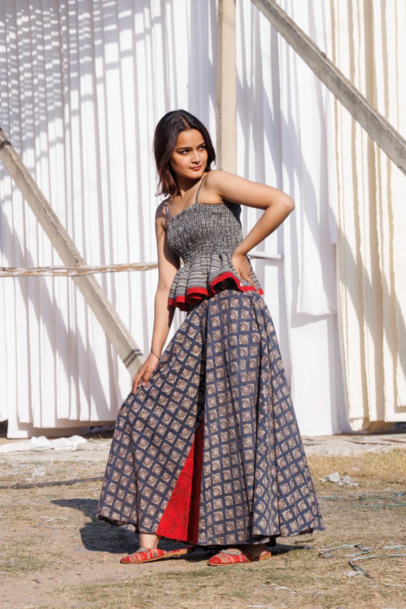 Maati Natural Indigo Atrangi Co-ord Set