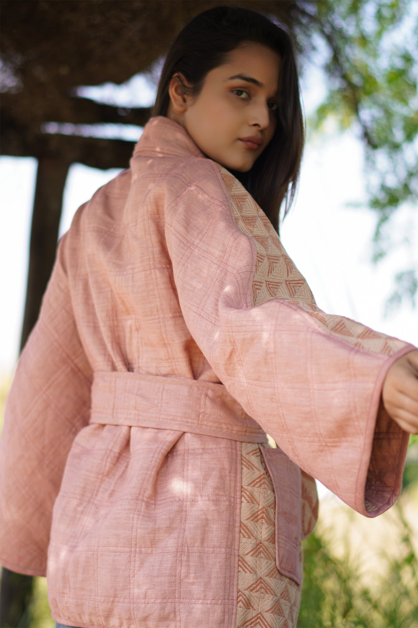 Linen Loom Quilted Jacket