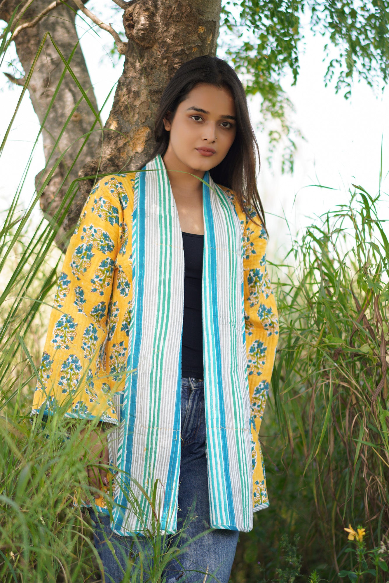 Sunny Love Reversible Long Jacket