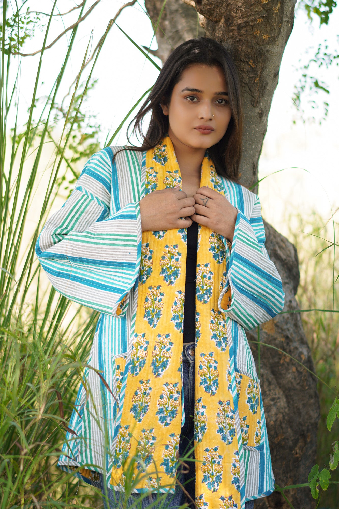 Sunny Love Reversible Long Jacket