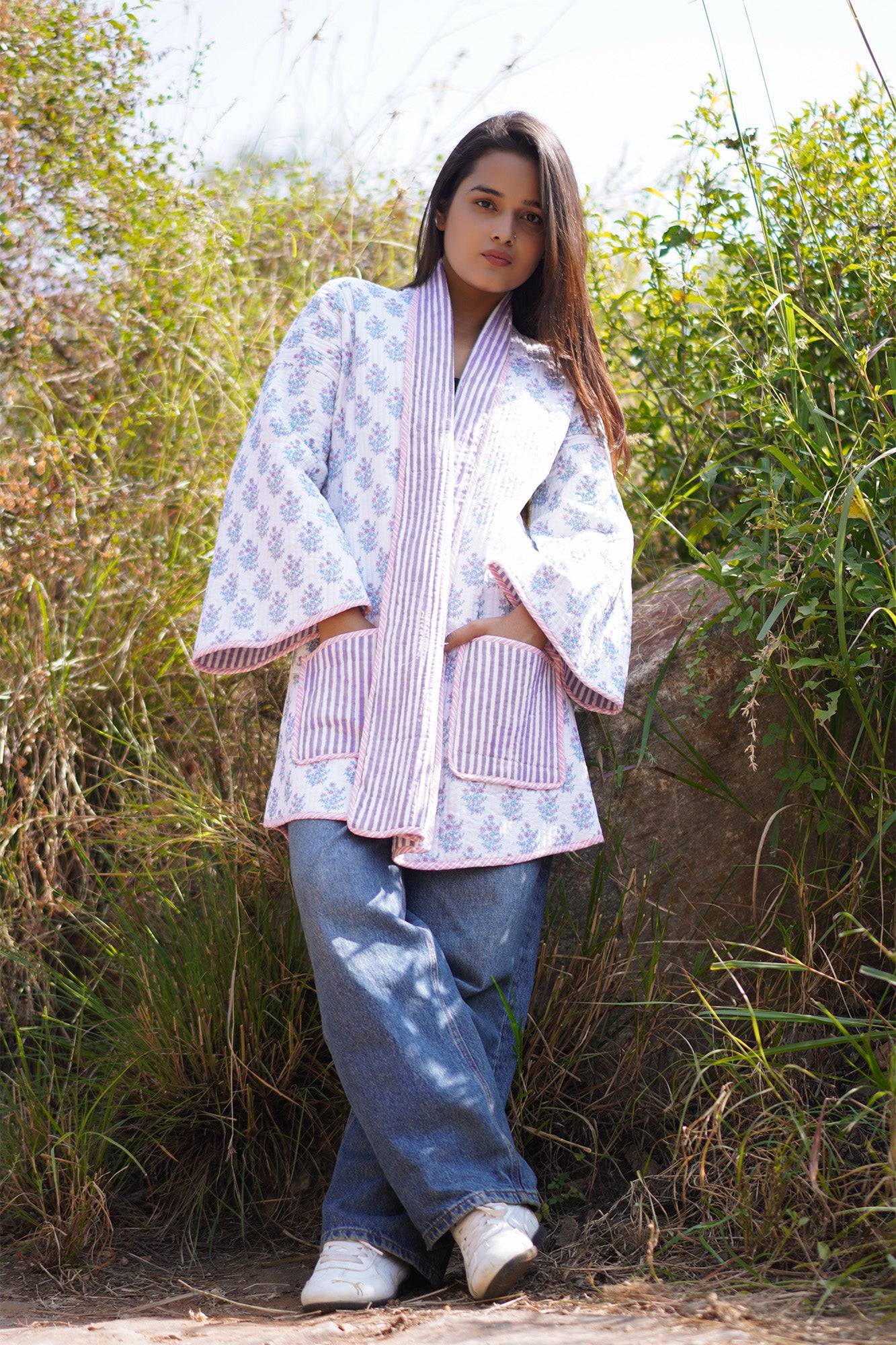 Cozy Craft Quilted Kimono Jacket