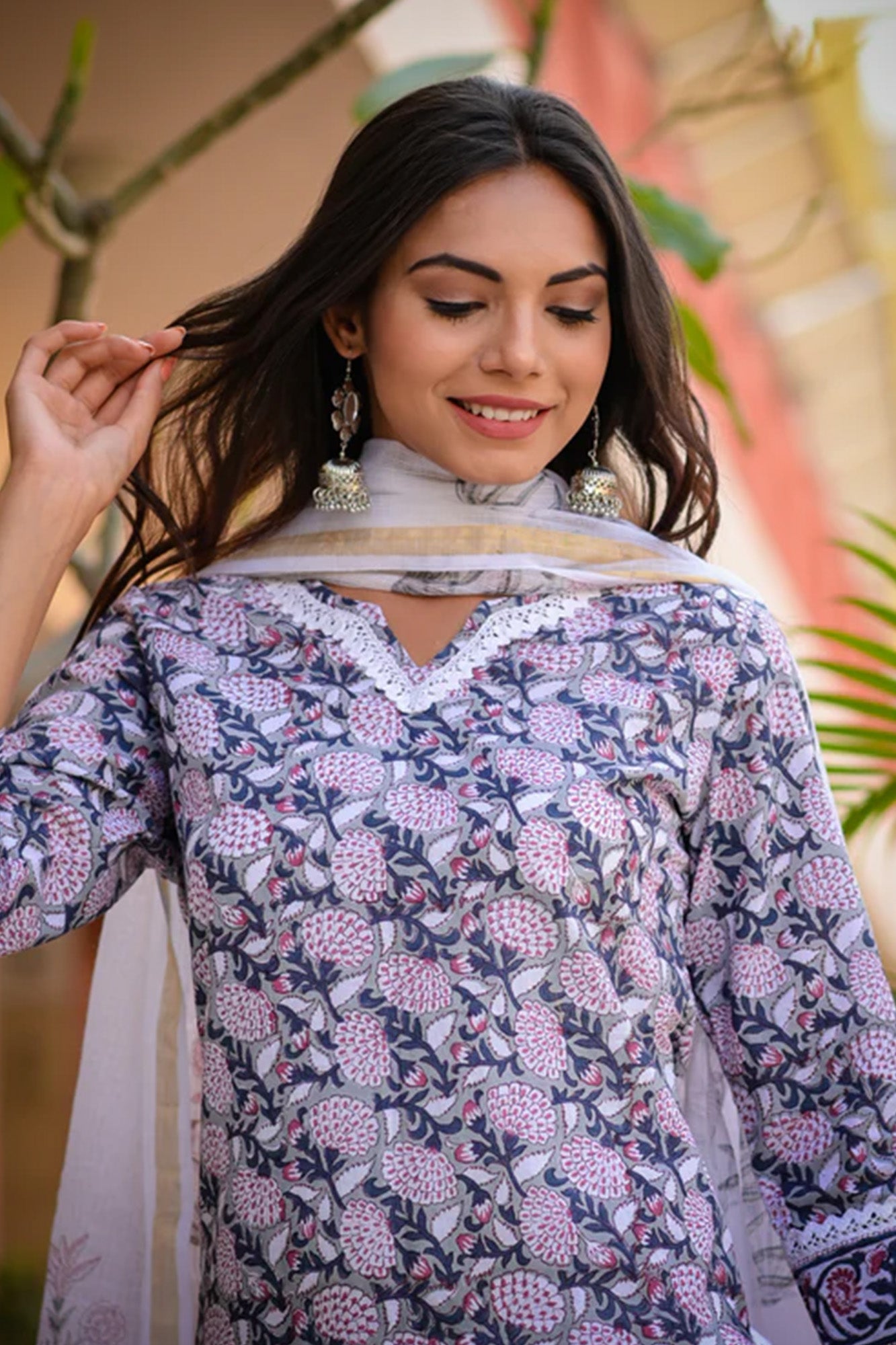 Suit Set of 3 Women Marigold Grey