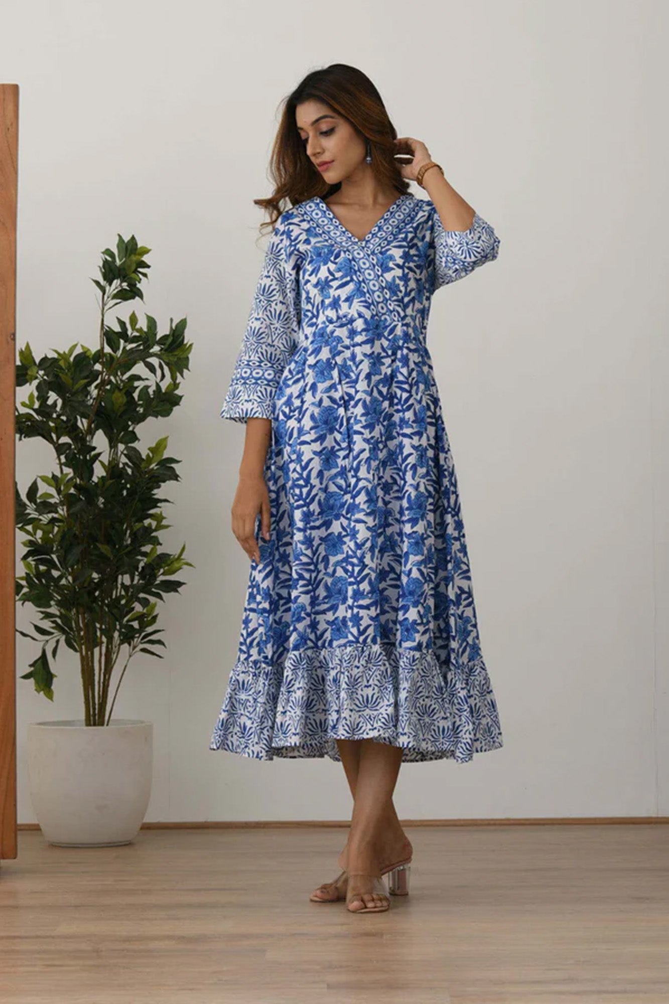 Dress Long Women Neela Frill