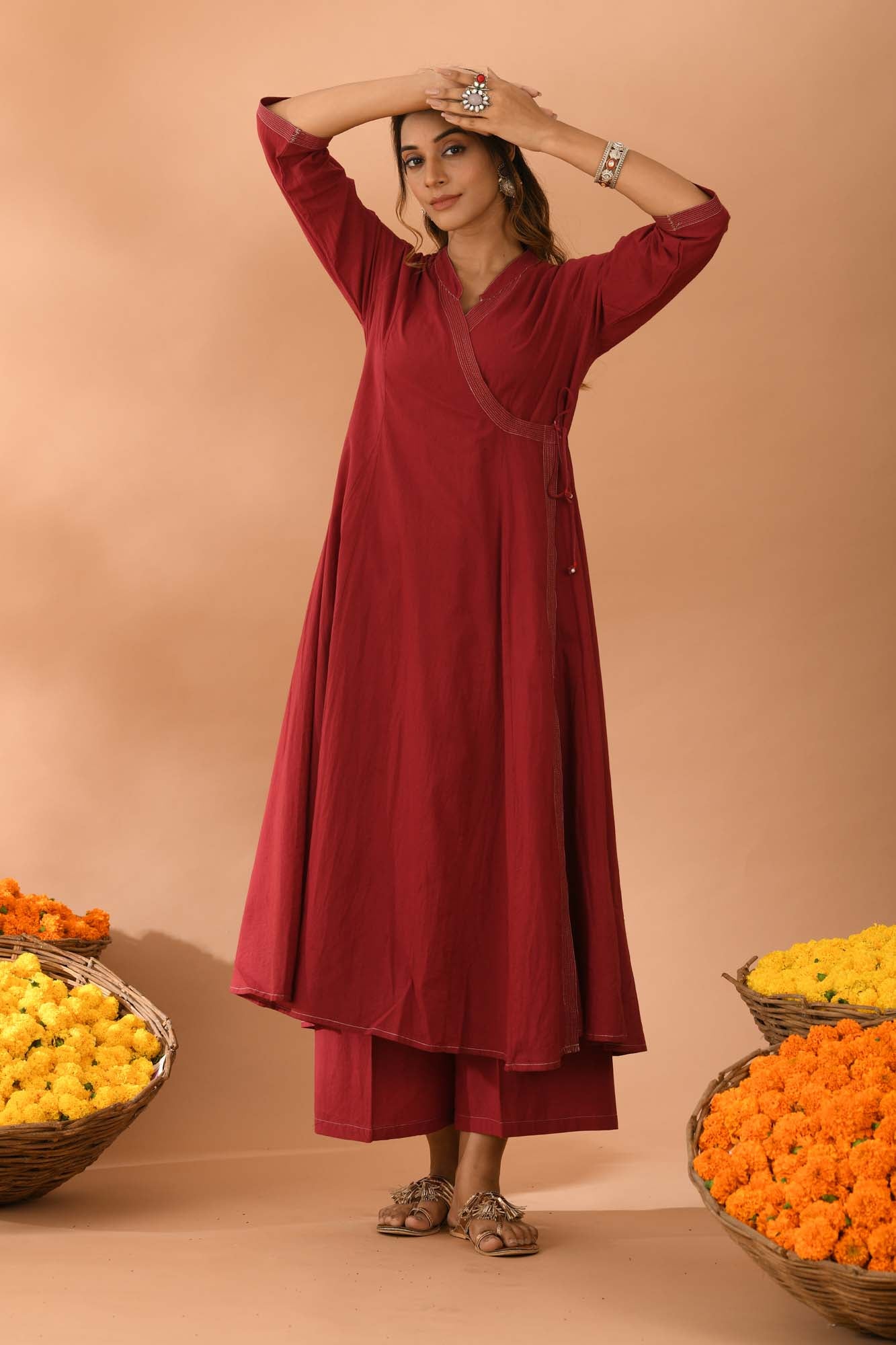 Women Angarakha Nazmeen Suit Set of 3