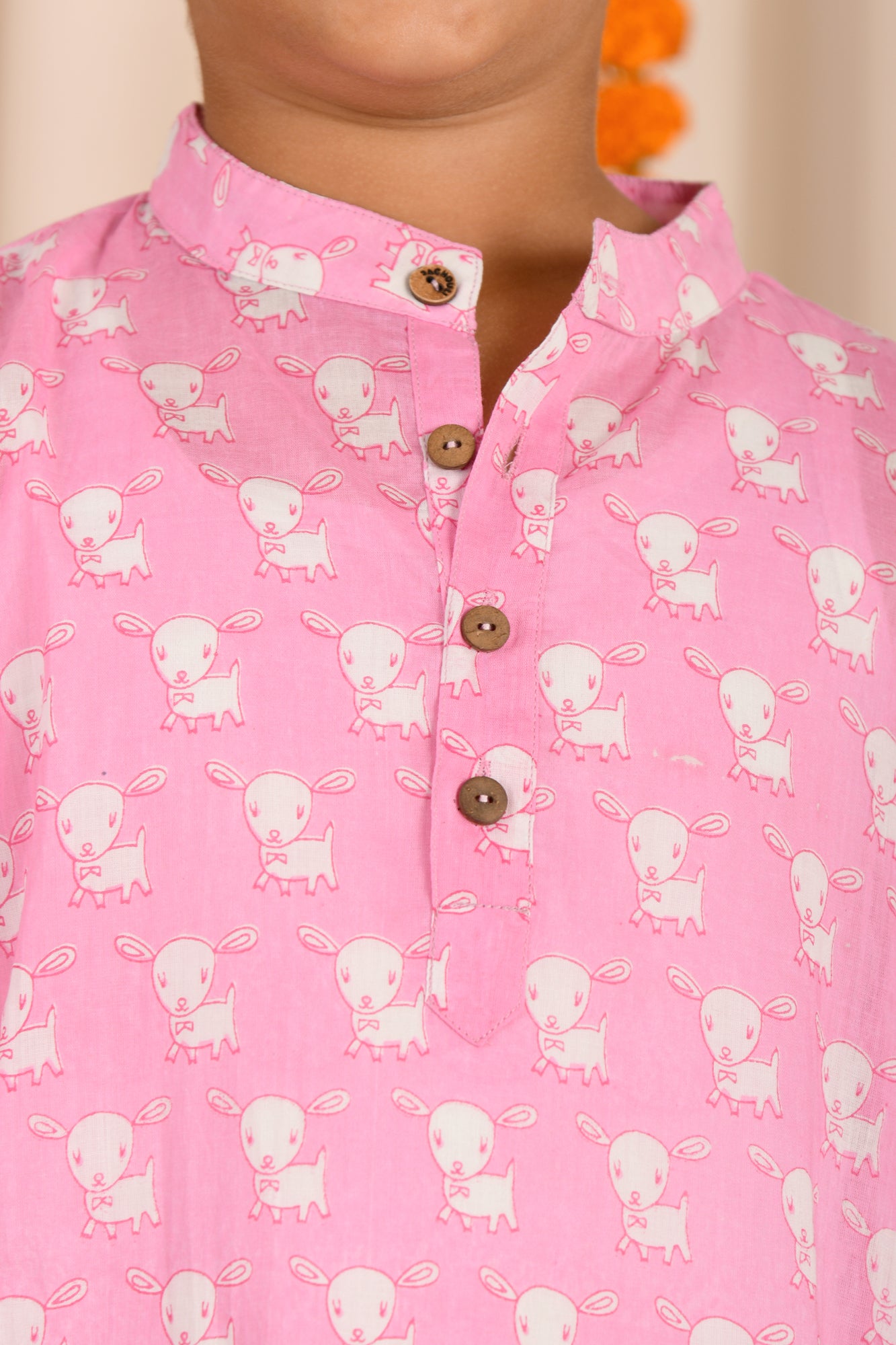 Pink Bunny Boy Kurta