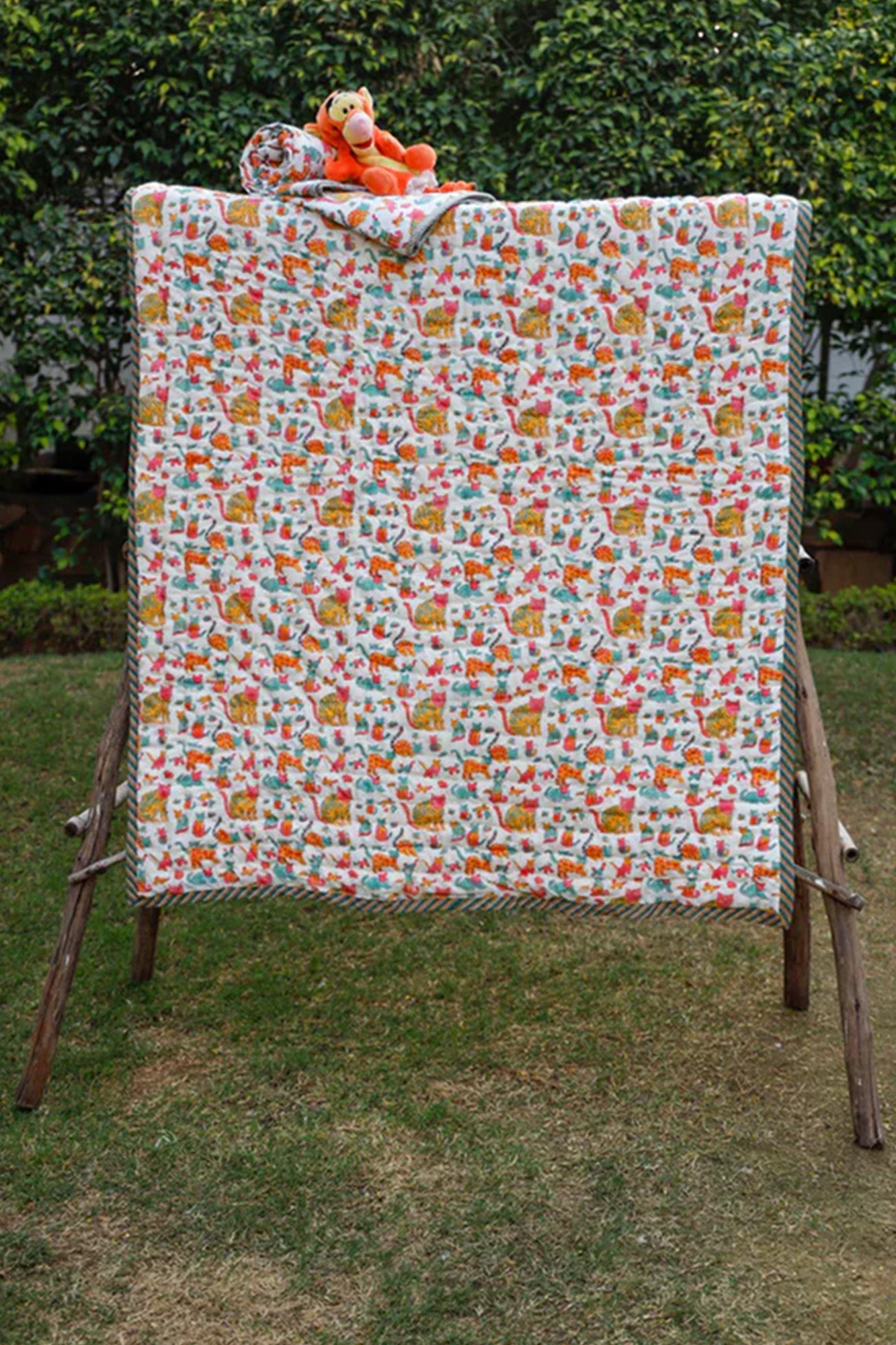 Quilt Kids Cats Yellow