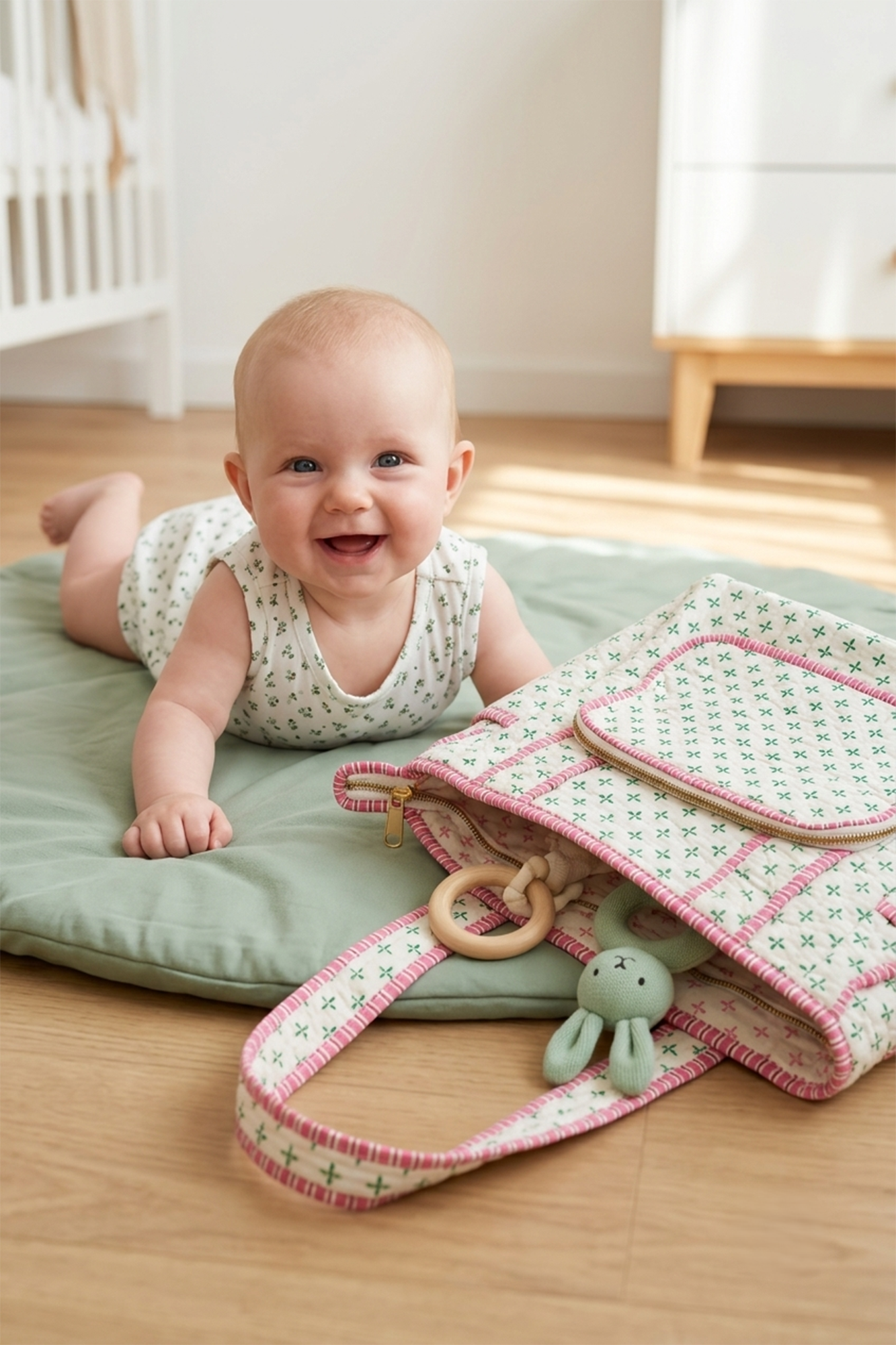 Mosaic Tile Green Multifunctional Bag