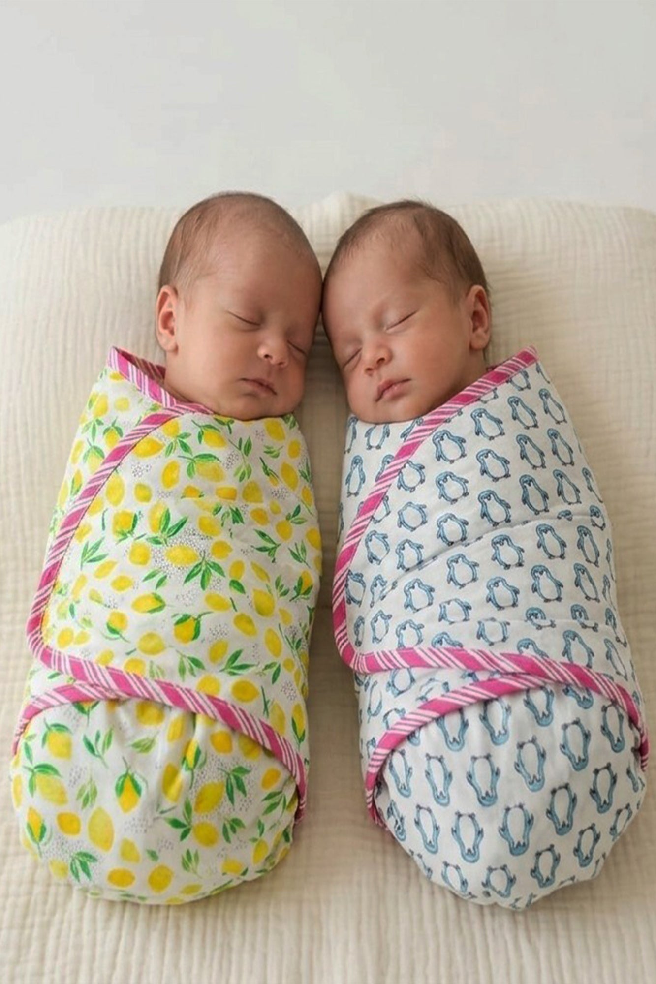 Penguin Blue Swaddle Pair