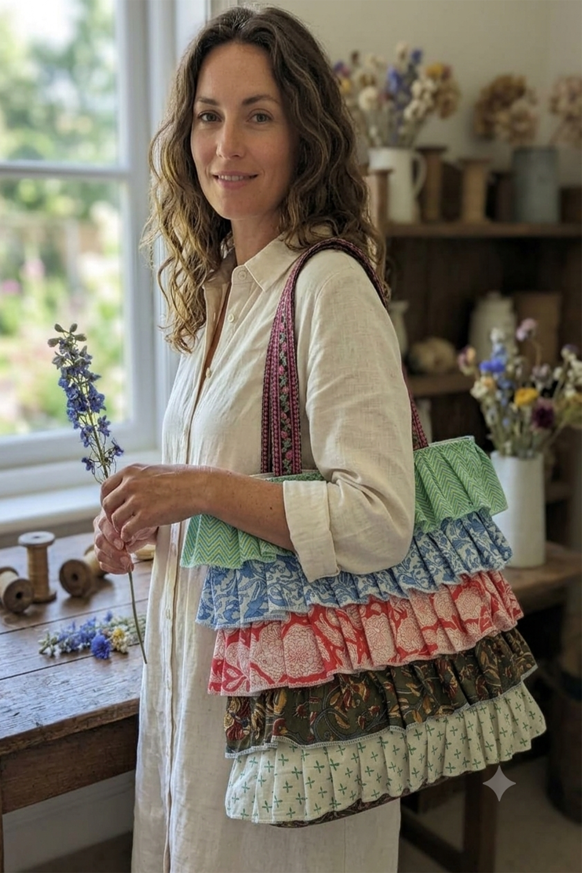 Multi Frill Tote Bag