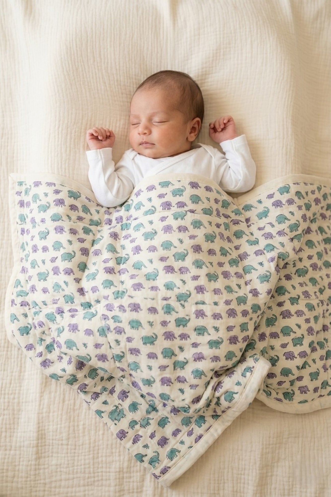 Mughal Leaf Baby Quilt