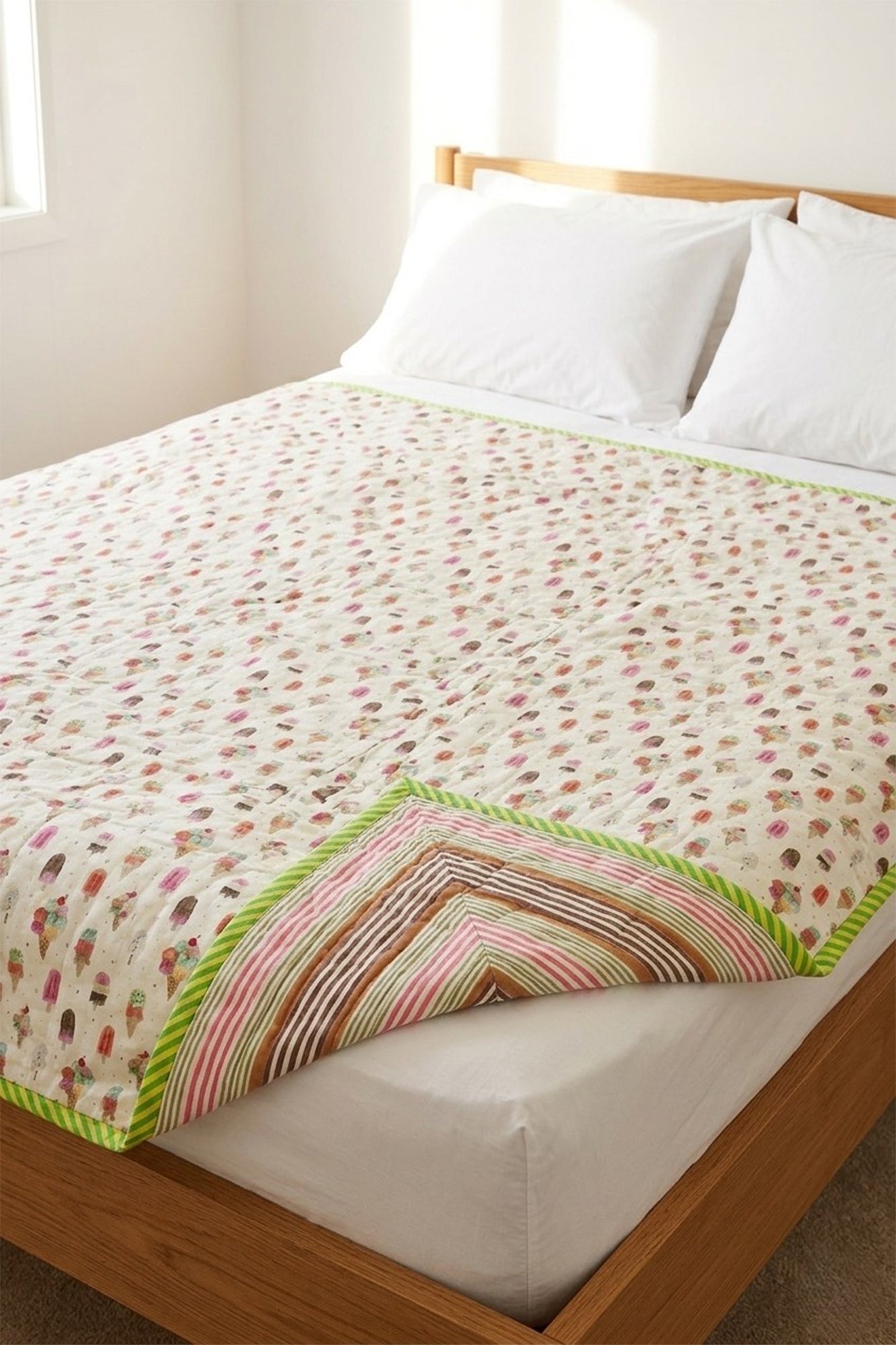 Ice Cream Kids Quilt Pair of 2