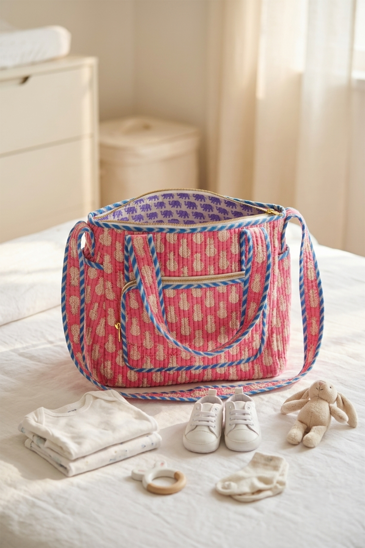 Pink Pine Multifunctional Bag