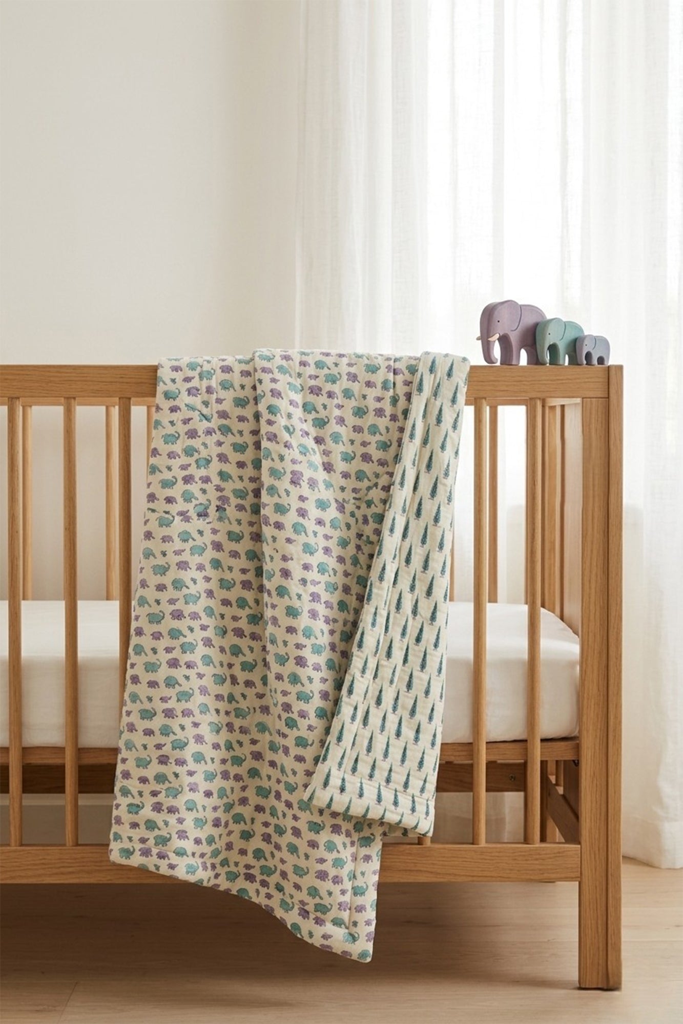 Mughal Leaf Baby Quilt