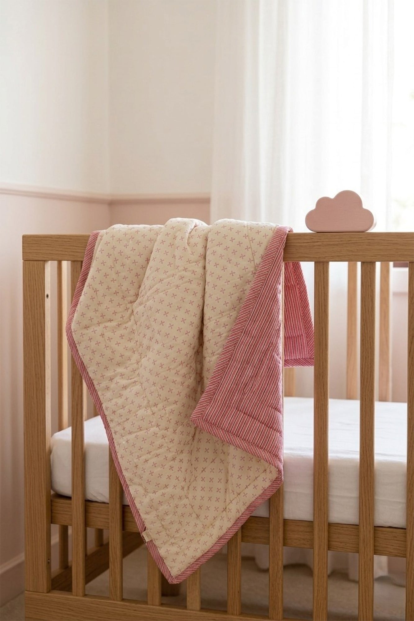 Pink Tile Baby Quilt