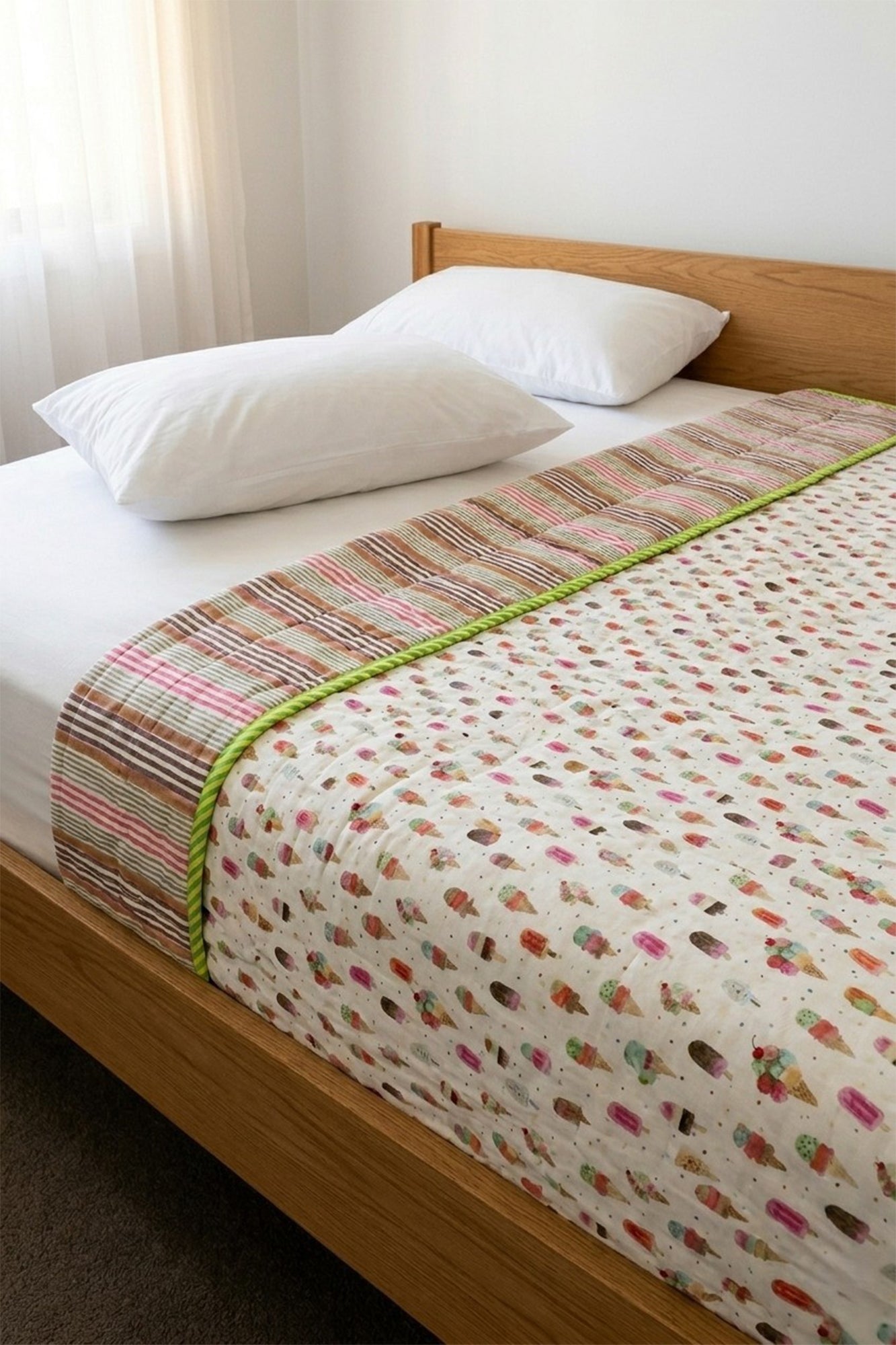 Ice Cream Kids Quilt Pair of 2