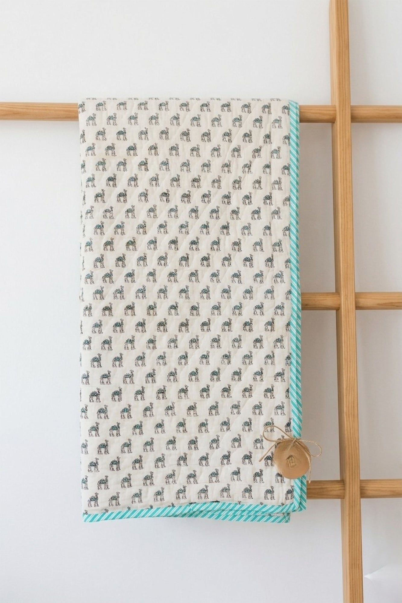 Green Camel Kids Quilt Pair of 2