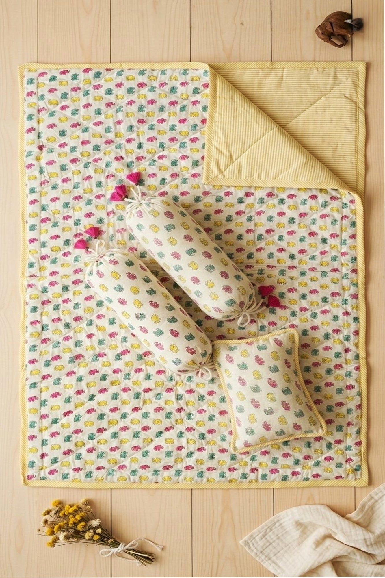 Multi Elephant Bed Set