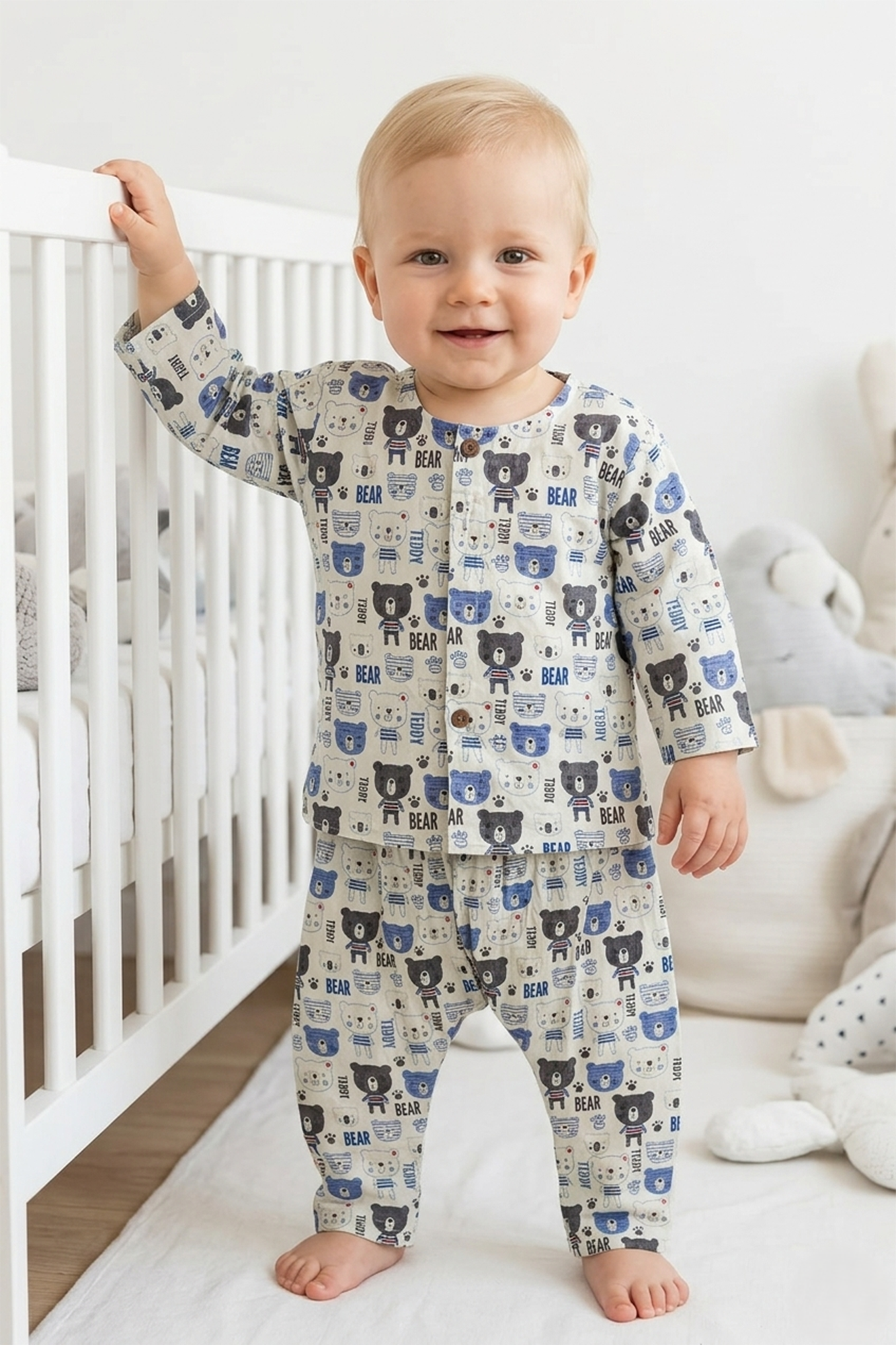 Teddy Bear Shirt & Pajama Set