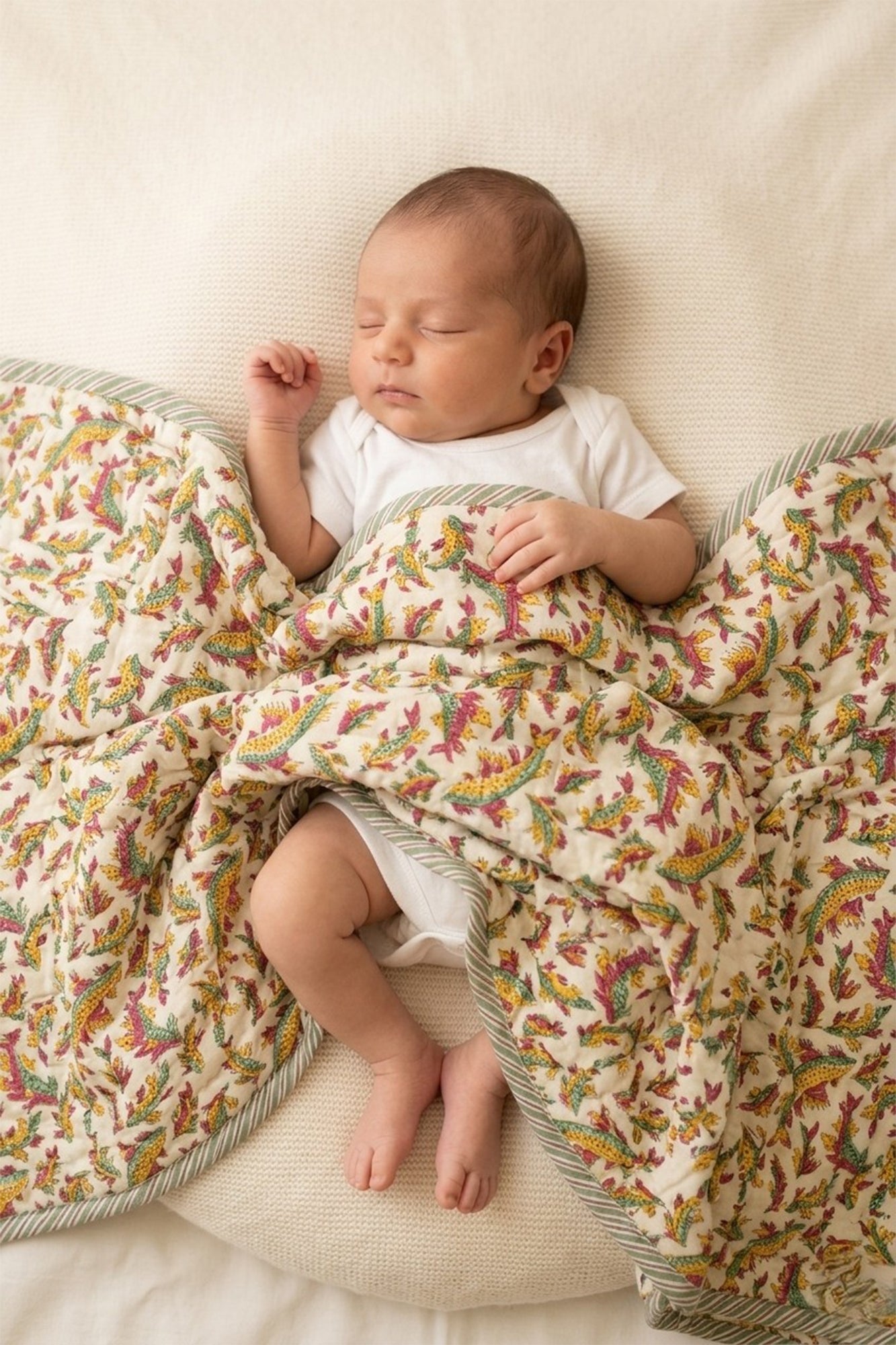 Fish Multicolor Baby Quilt