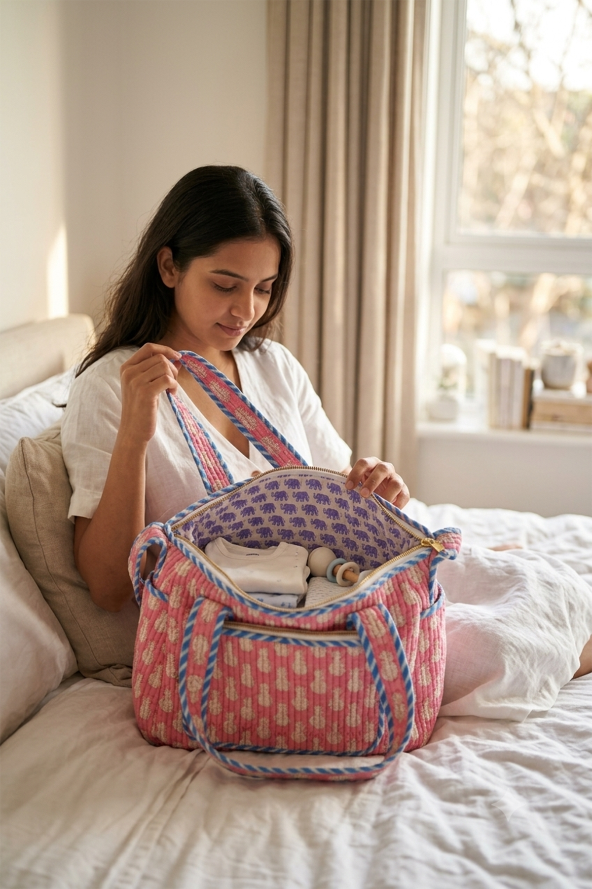 Pink Pine Multifunctional Bag