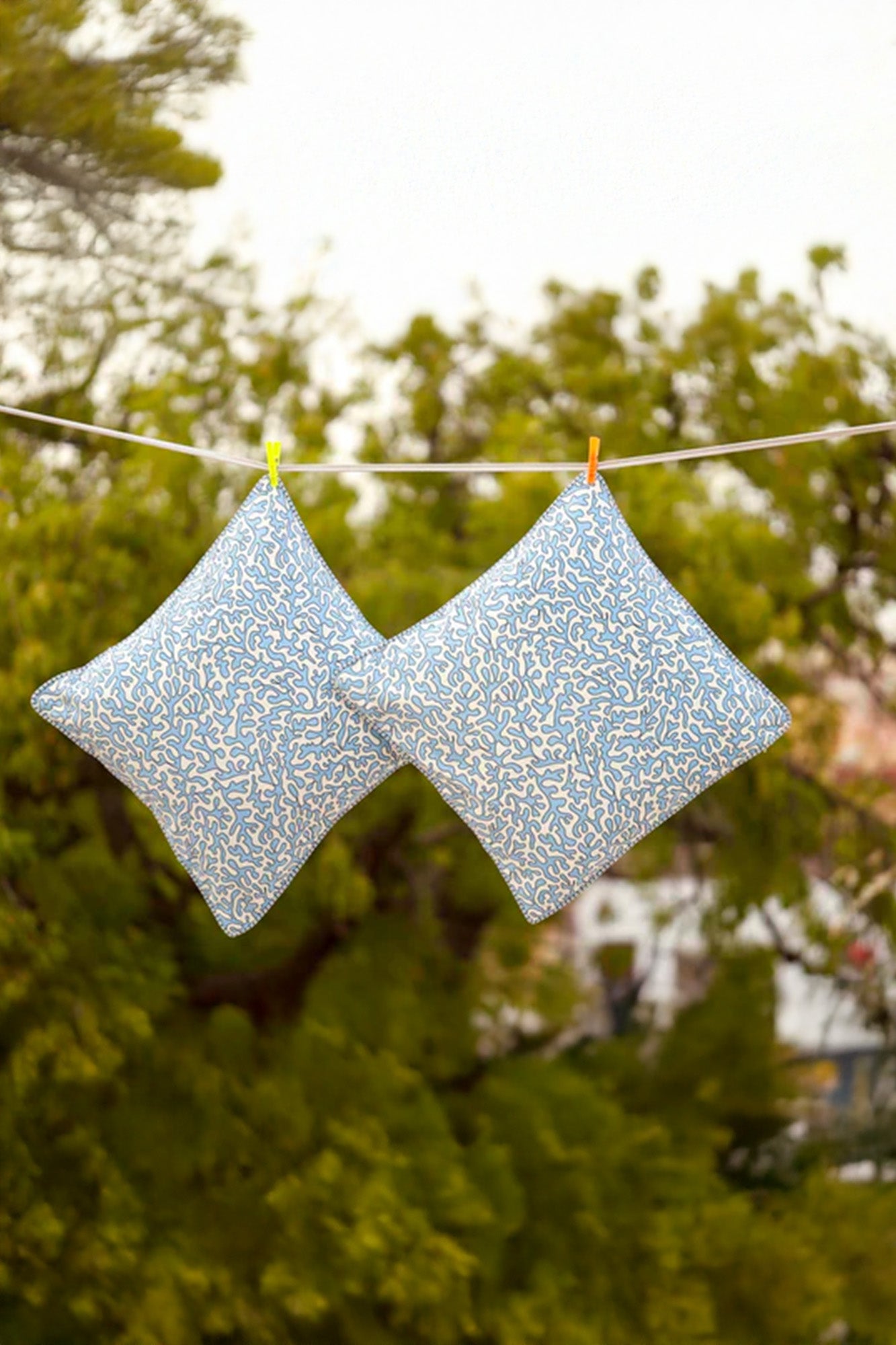 Cushion Cover Blue Stripes