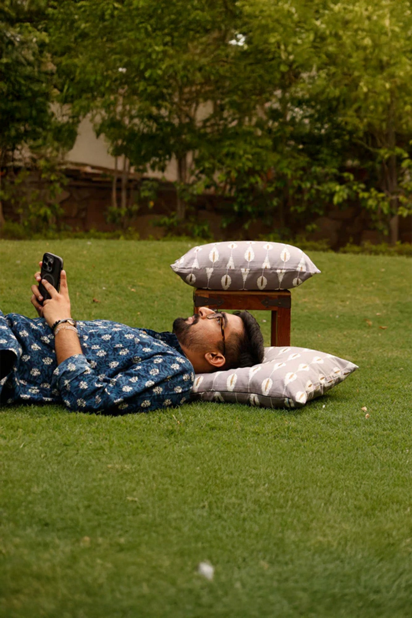 Cushion Cover Gold Printed